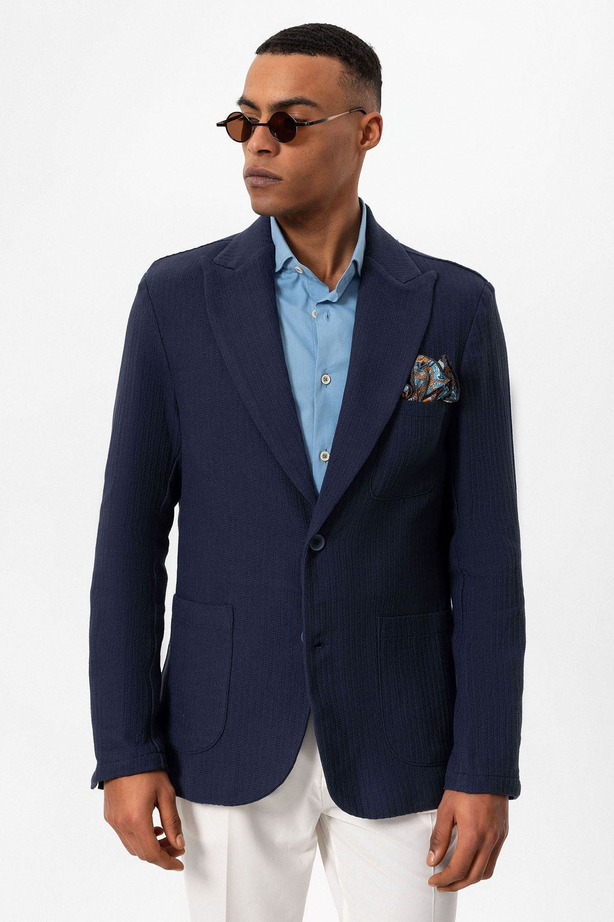 Antioch Torba Cepli Astarsız Erkek Blazer Ceket