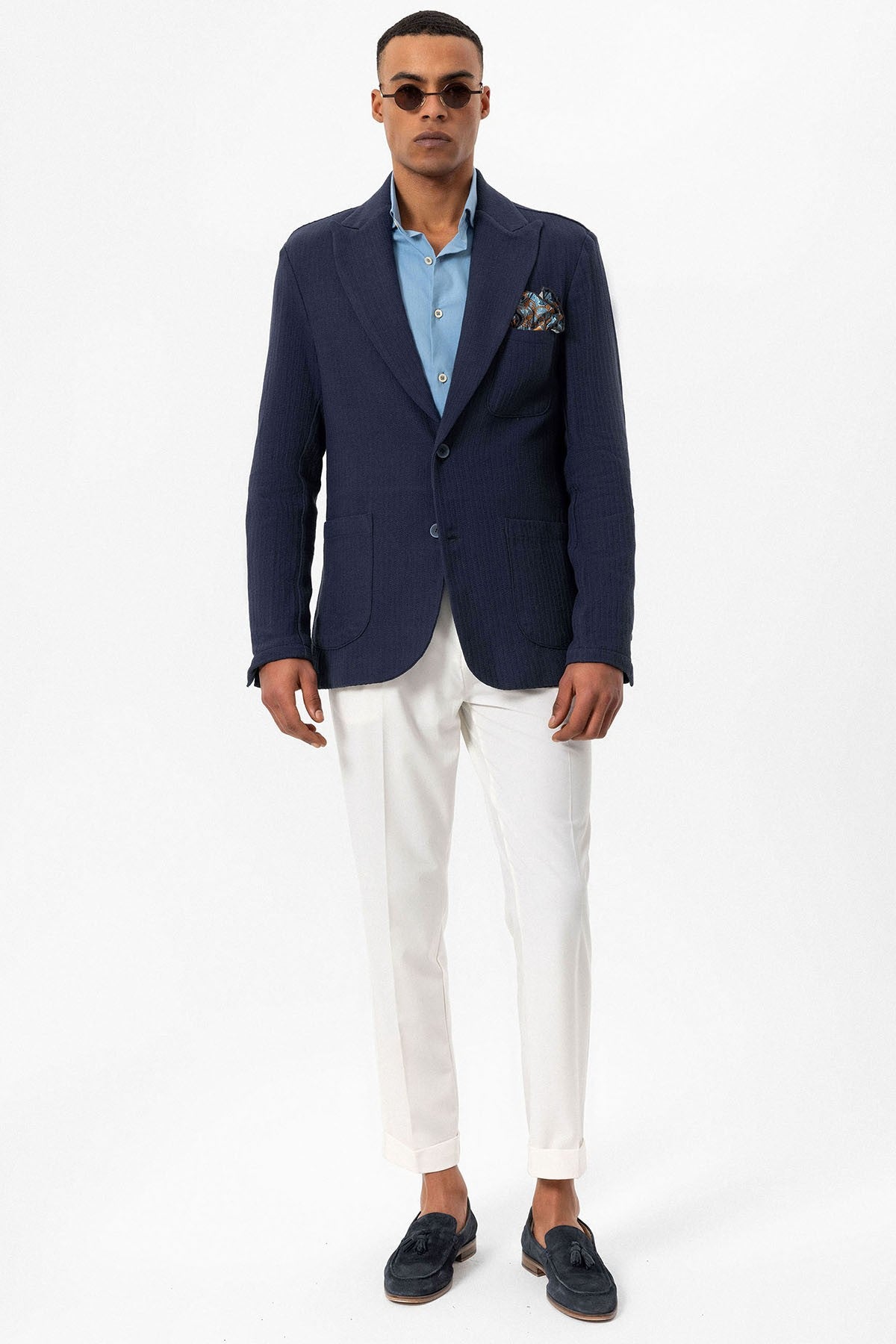 Antioch Torba Cepli Astarsız Erkek Blazer Ceket