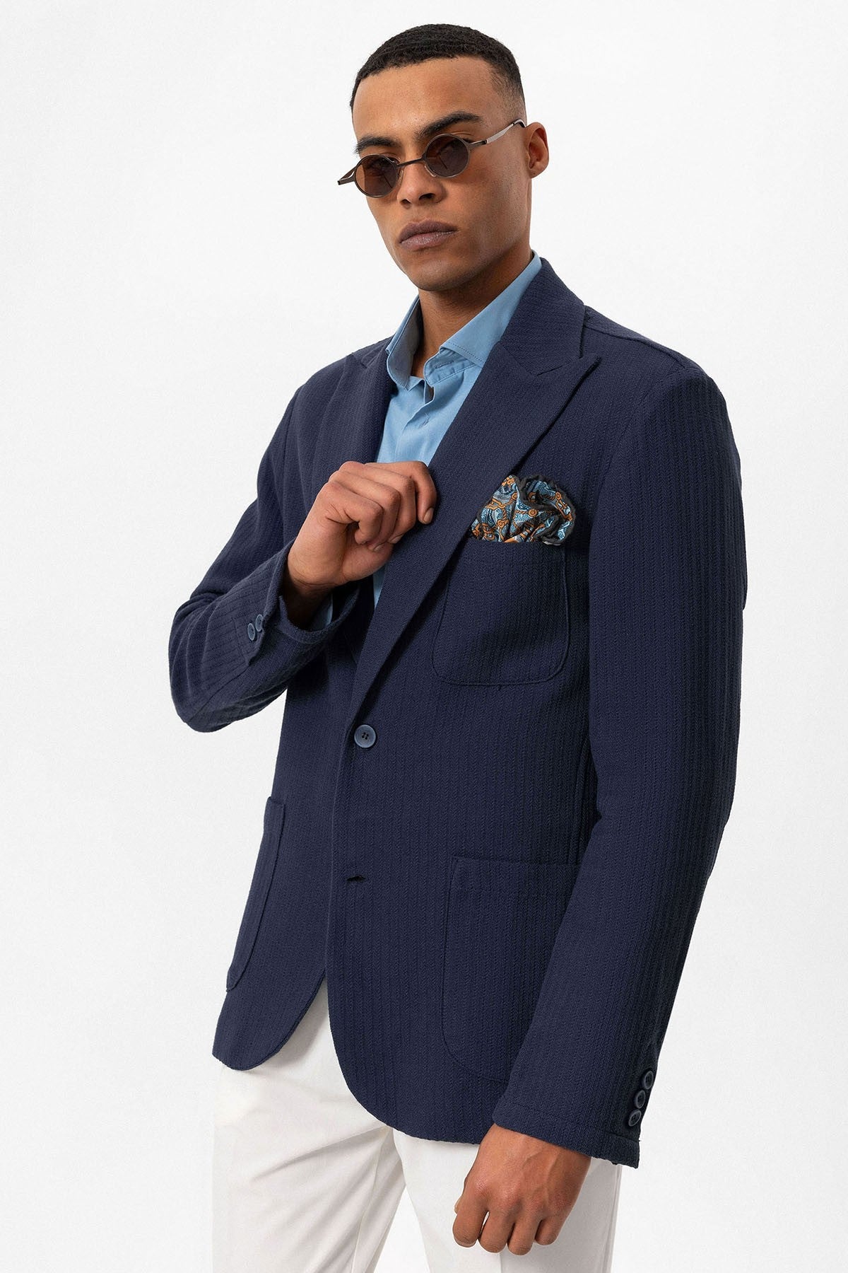 Antioch Torba Cepli Astarsız Erkek Blazer Ceket
