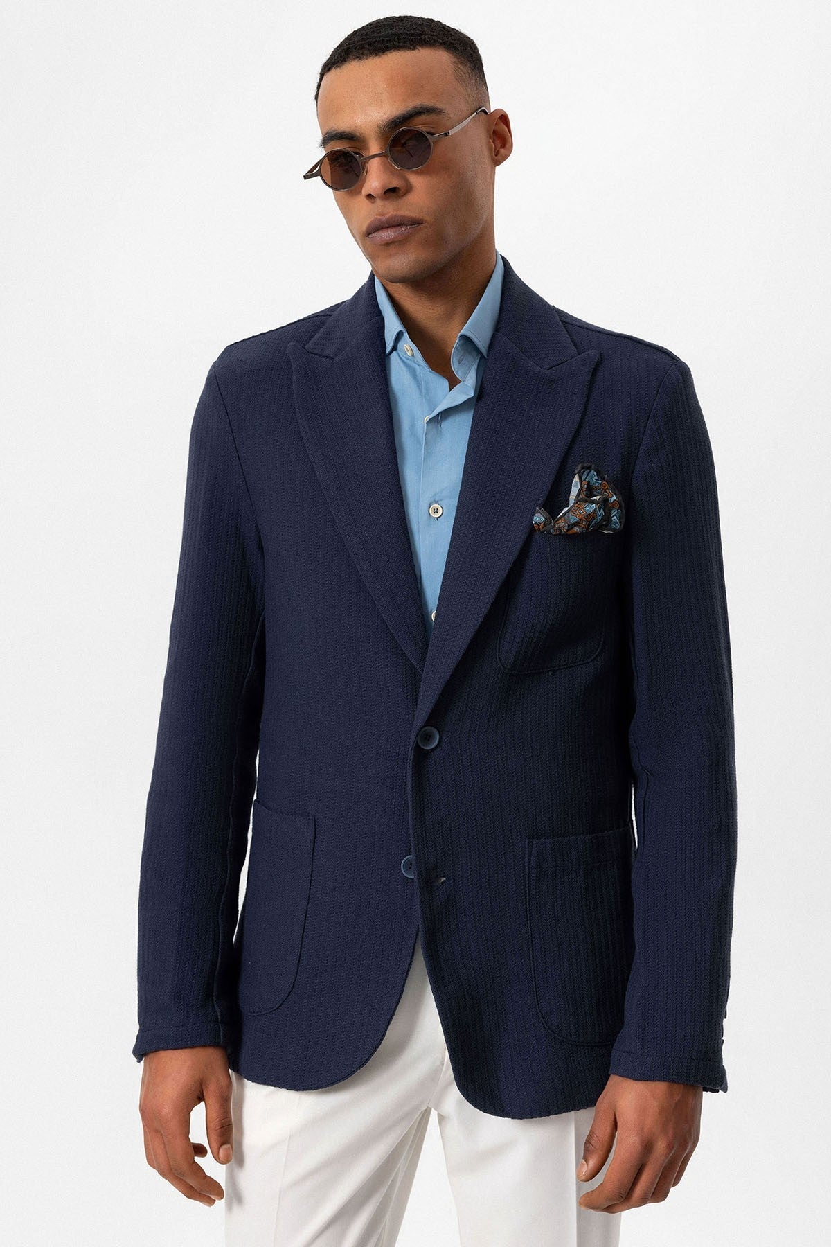 Antioch Torba Cepli Astarsız Erkek Blazer Ceket