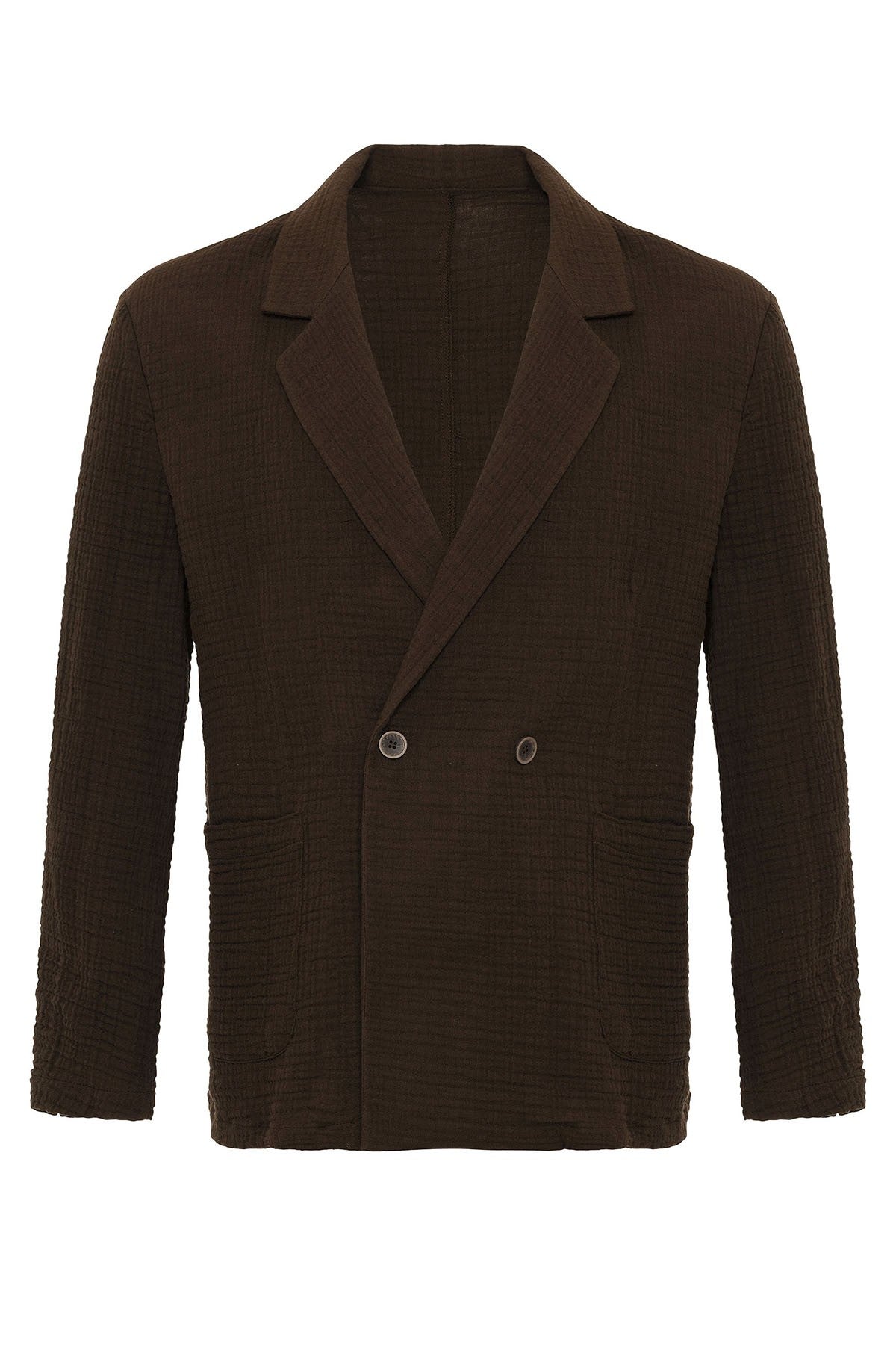 Antioch Kruvaze Kapama Astarsız Erkek Blazer Ceket