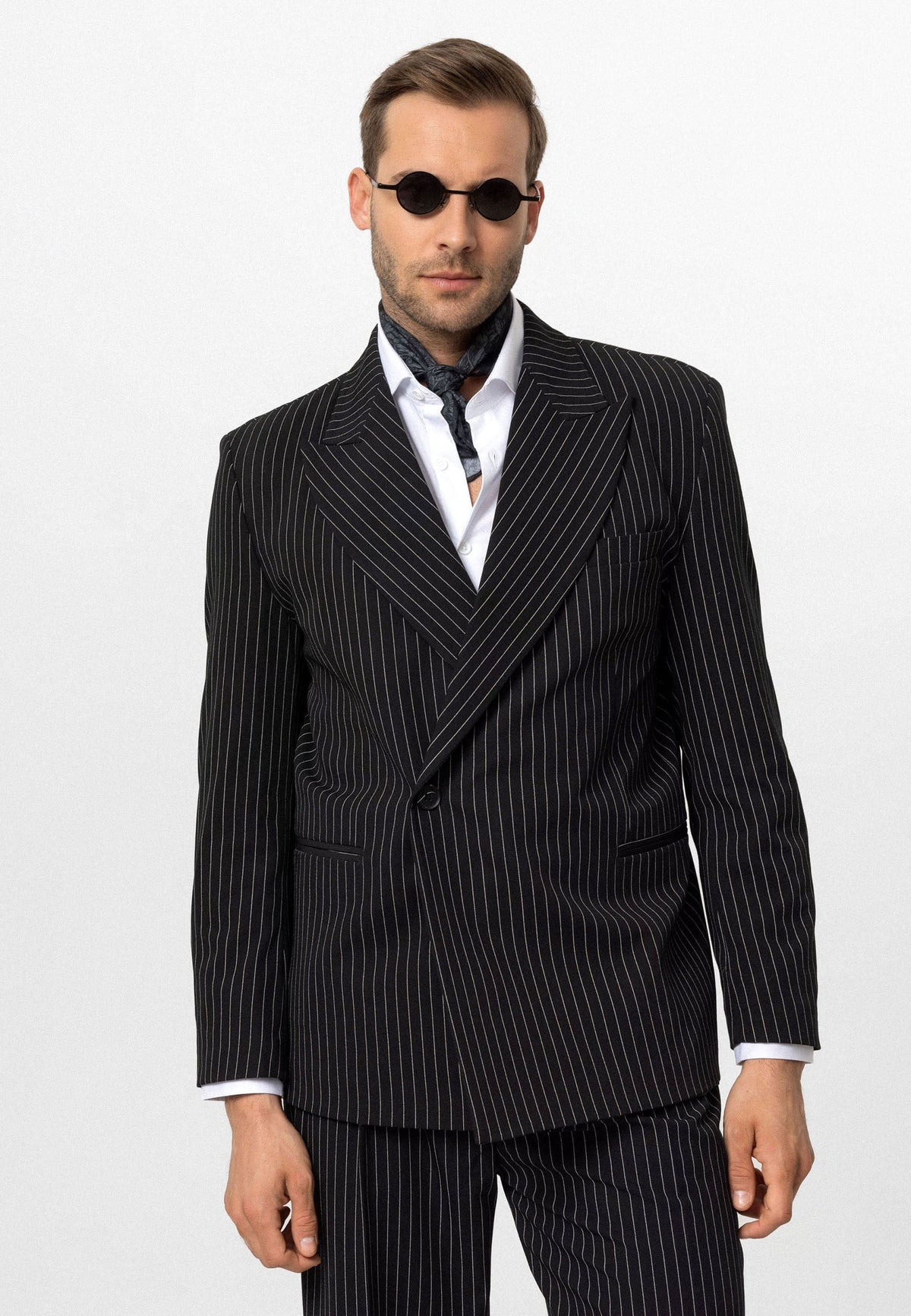 Antioch Kruvaze Kapama Çizgili Erkek Blazer Ceket