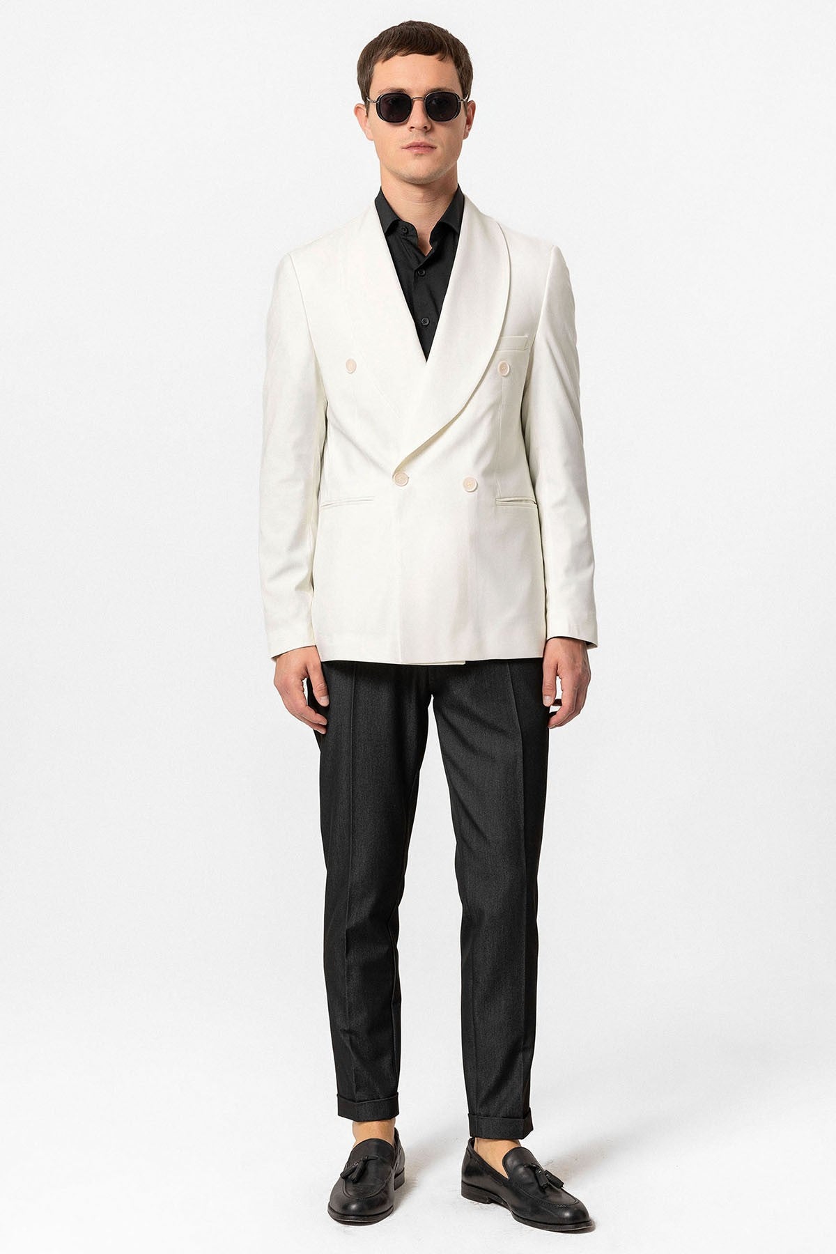 Antioch Kruvaze Kapama Regular Fit Erkek Blazer Ceket