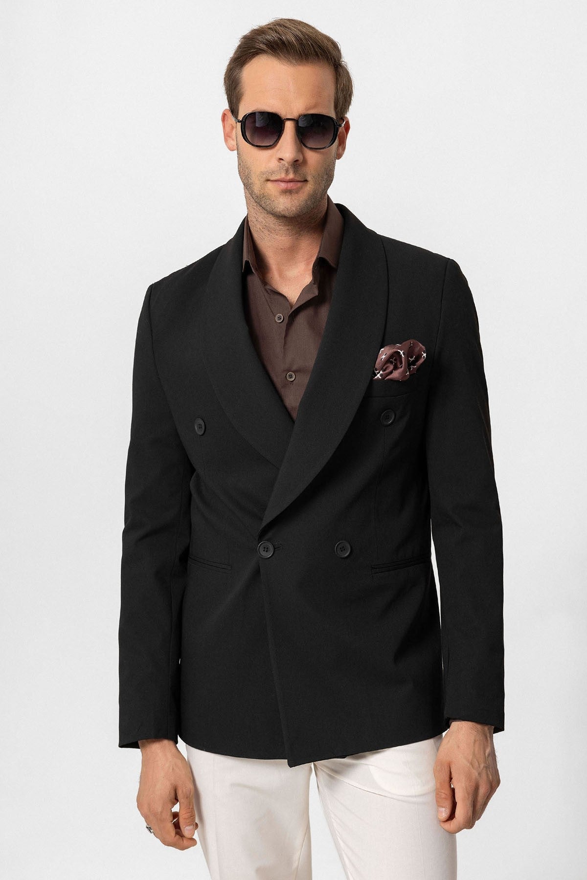 Antioch Kruvaze Kapama Regular Fit Erkek Blazer Ceket