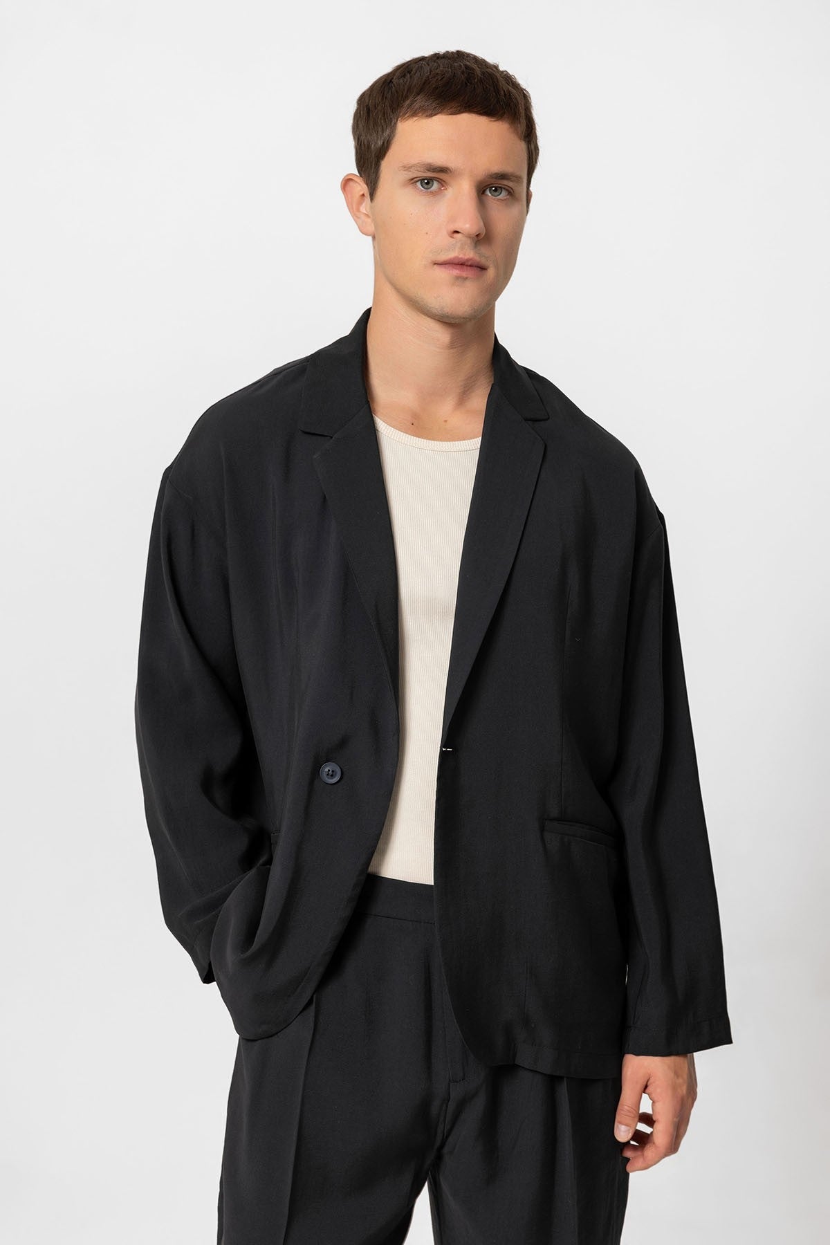 Antioch Oversize Astarsız Erkek Blazer Ceket