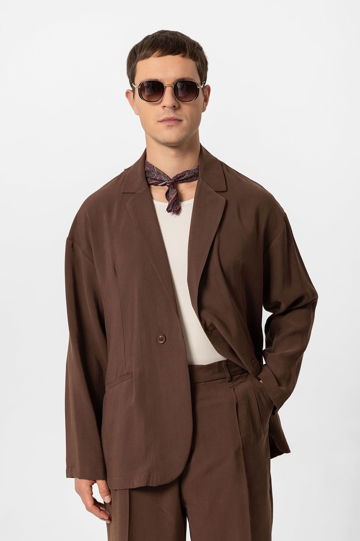 Antioch Oversize Astarsız Erkek Blazer Ceket