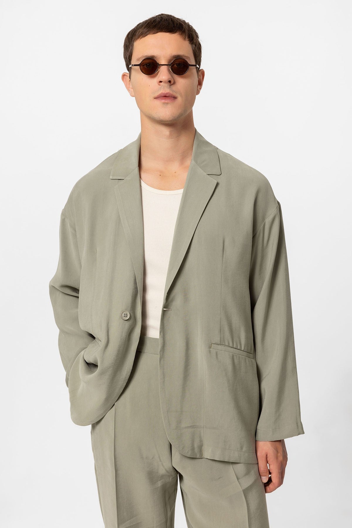 Antioch Oversize Astarsız Erkek Blazer Ceket
