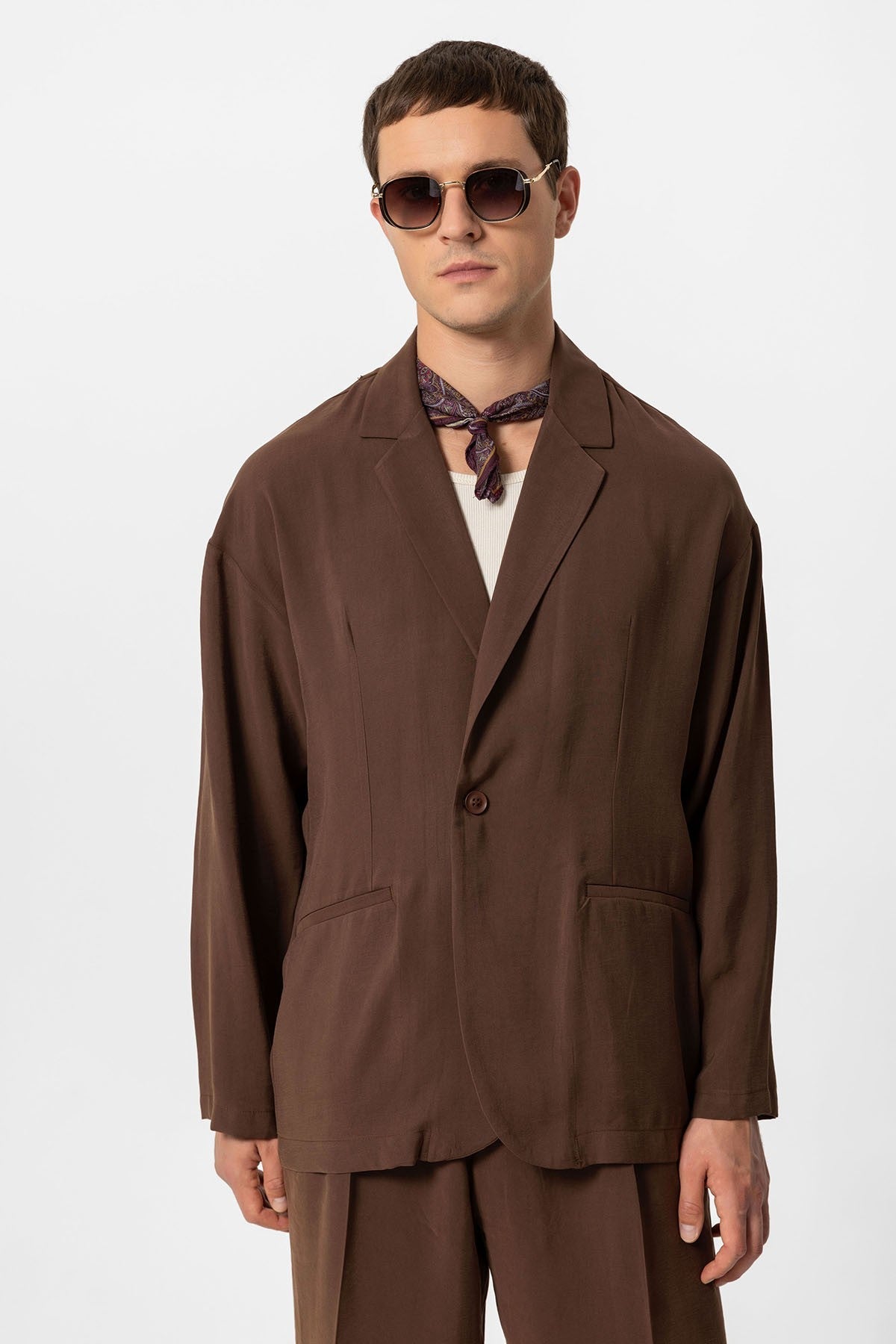 Antioch Oversize Astarsız Erkek Blazer Ceket