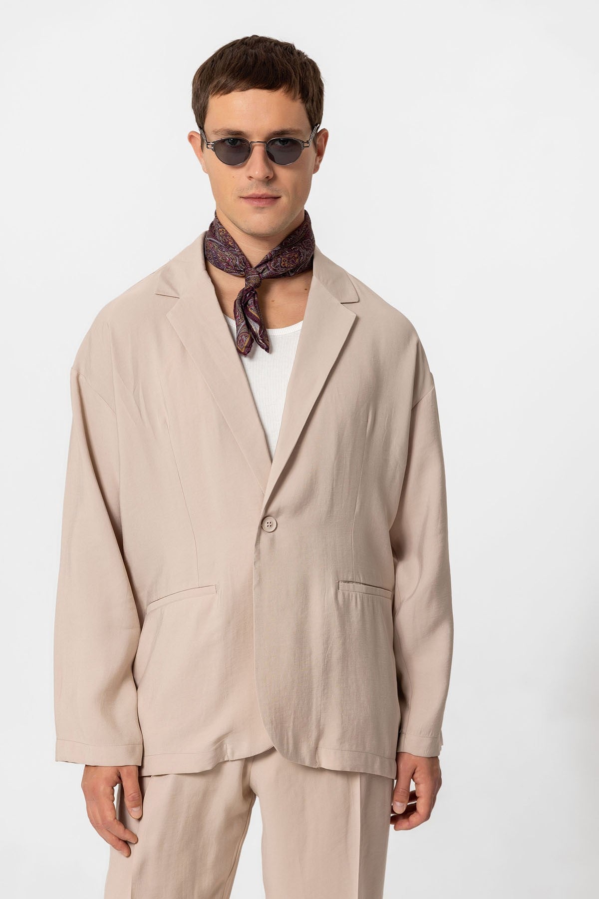 Antioch Oversize Astarsız Erkek Blazer Ceket