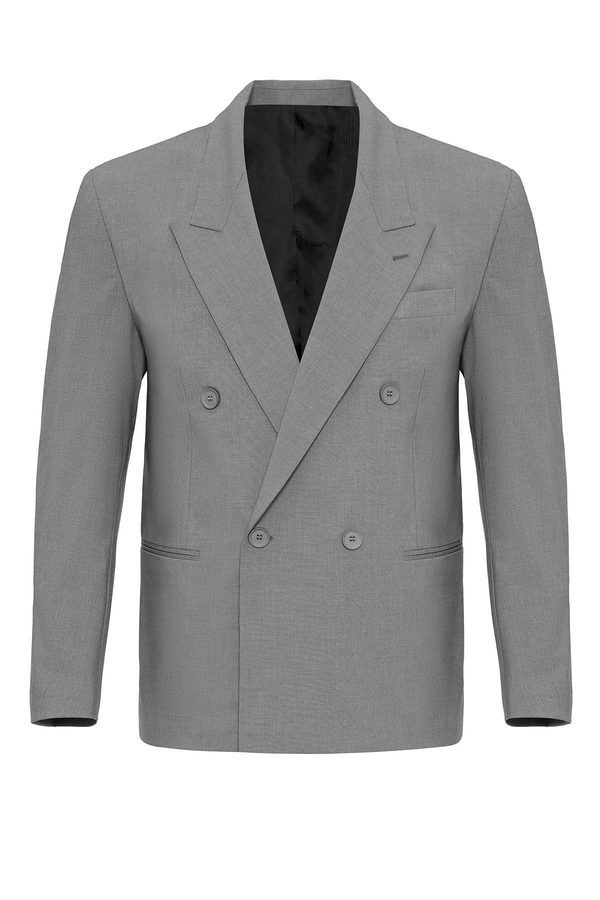 Antioch Tek Düğme Kruvaze Erkek Blazer Ceket