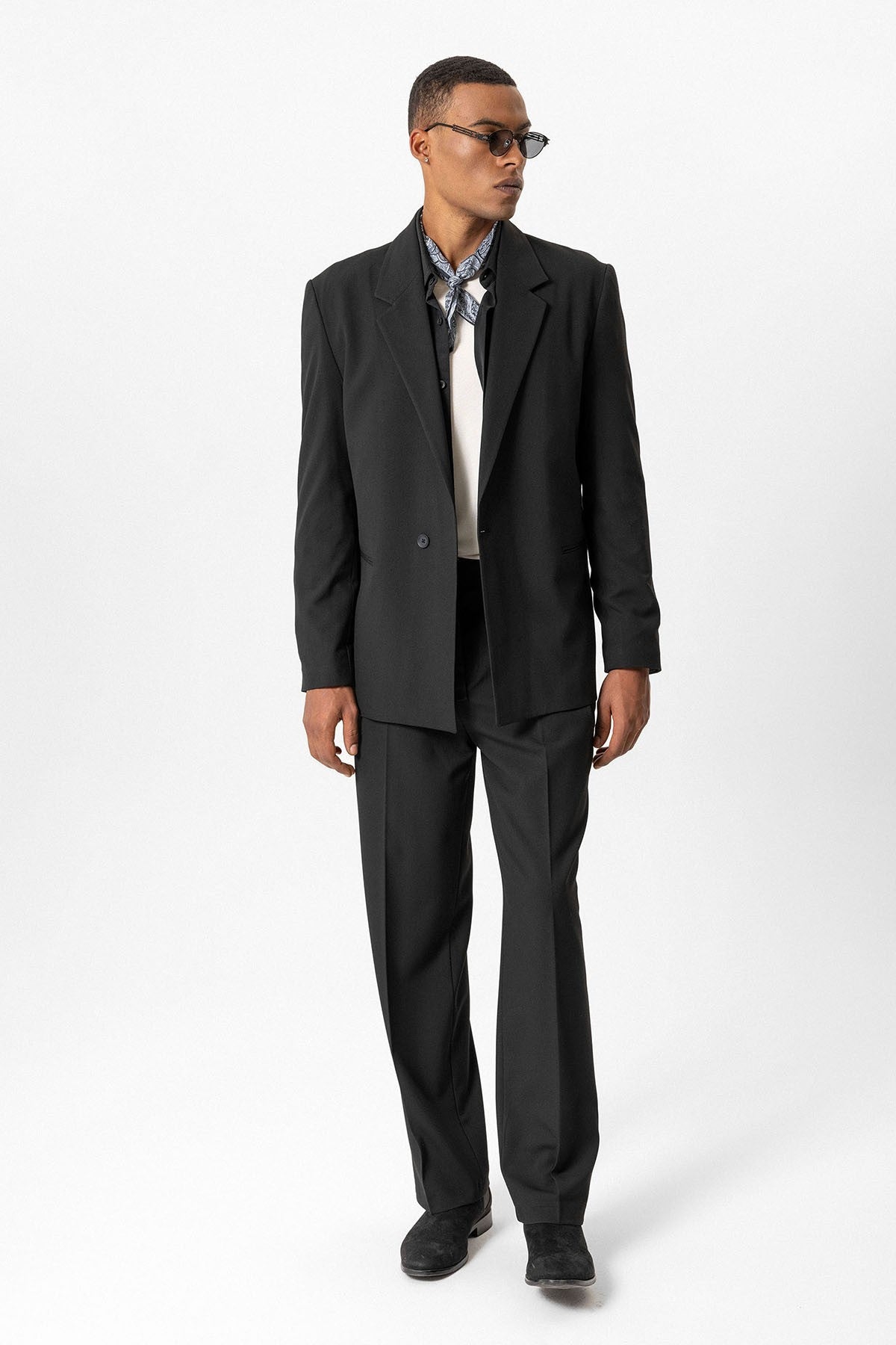Antioch Tek Düğme Relaxed Erkek Blazer Ceket