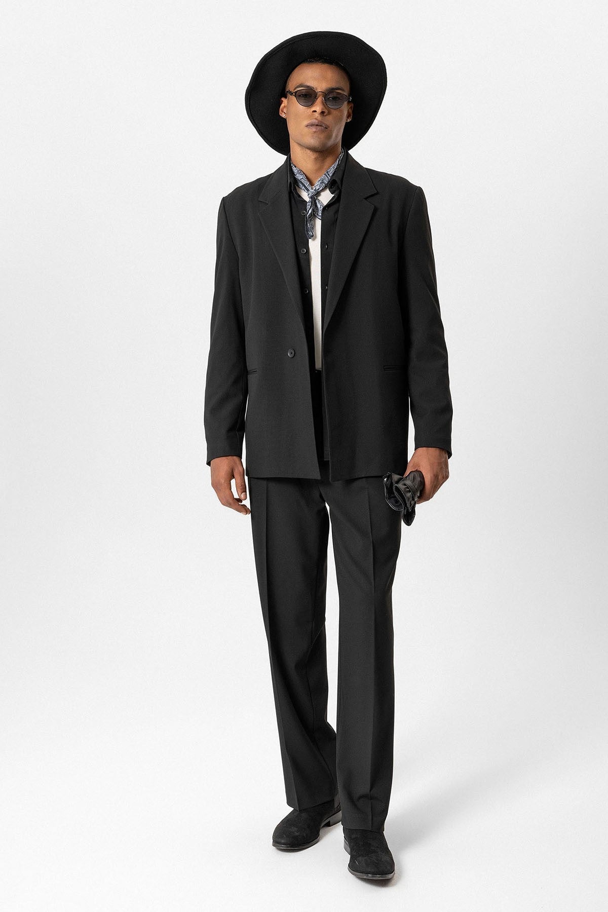 Antioch Tek Düğme Relaxed Erkek Blazer Ceket
