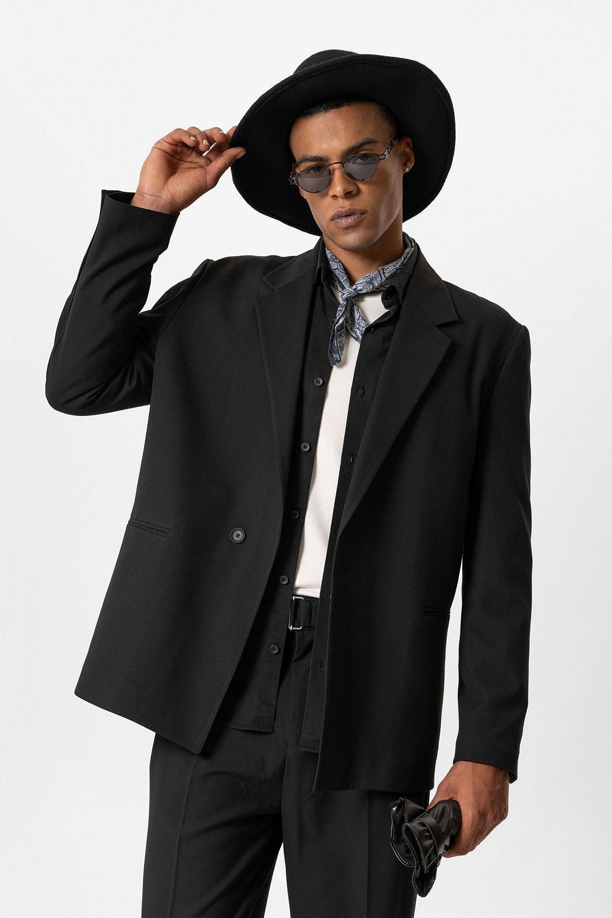 Antioch Tek Düğme Relaxed Erkek Blazer Ceket