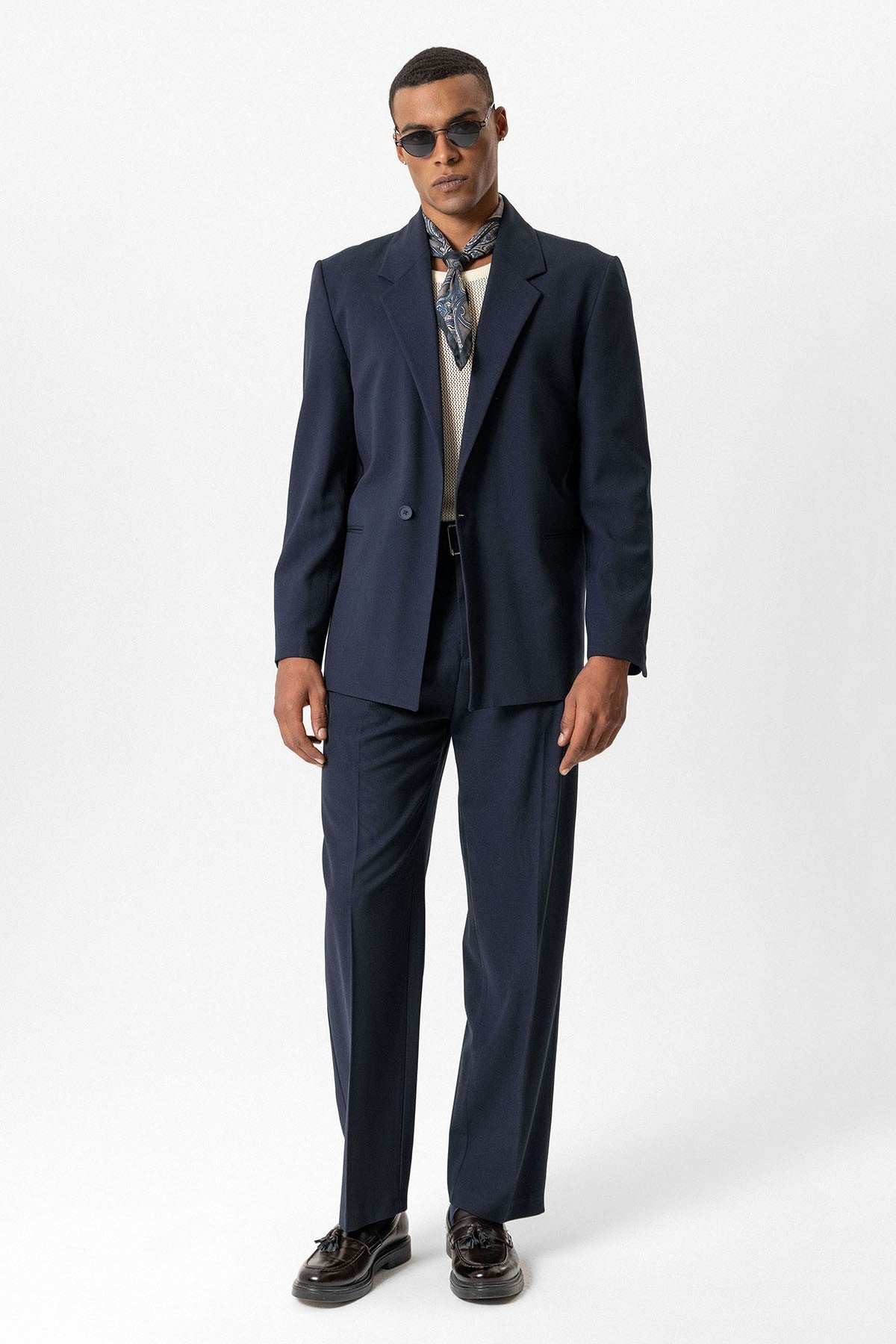 Antioch Tek Düğme Relaxed Erkek Blazer Ceket