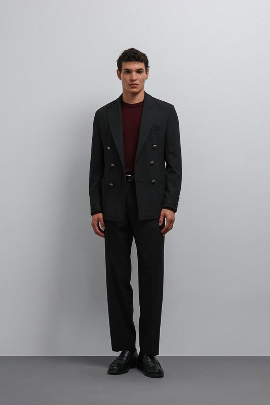 Antioch Astarsız Kruvaze Erkek Blazer Ceket