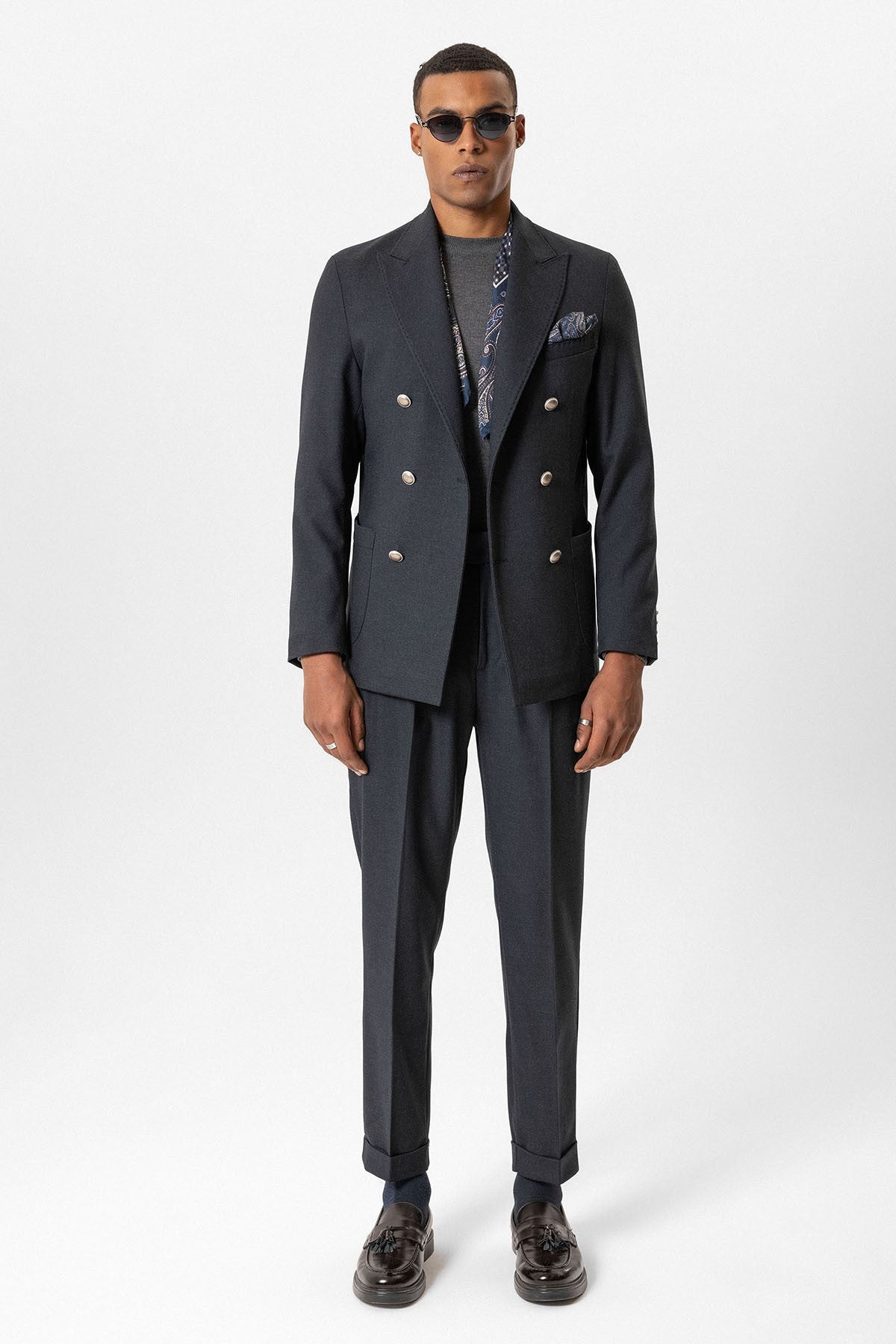 Antioch Astarsız Kruvaze Erkek Blazer Ceket