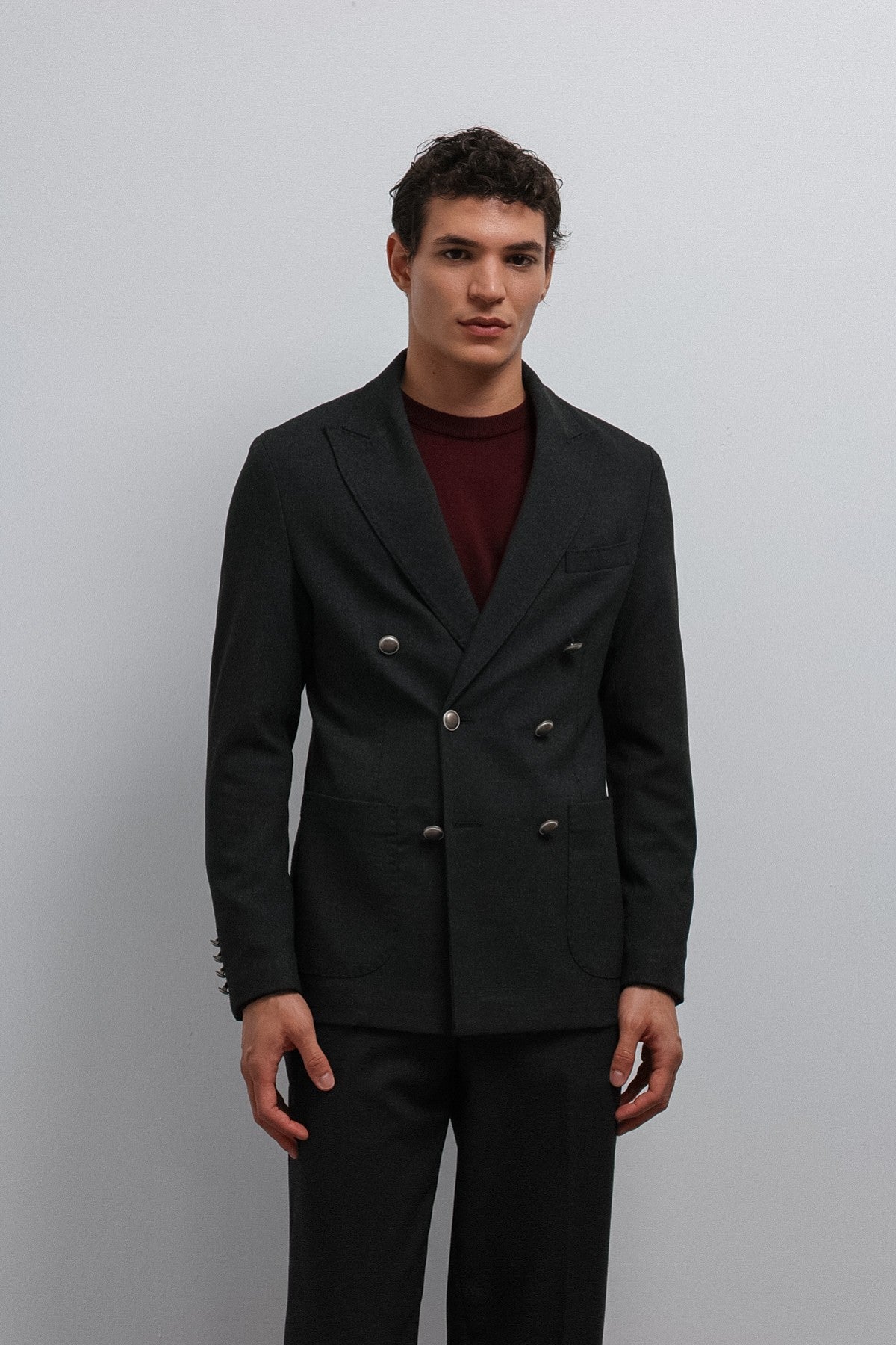 Antioch Astarsız Kruvaze Erkek Blazer Ceket