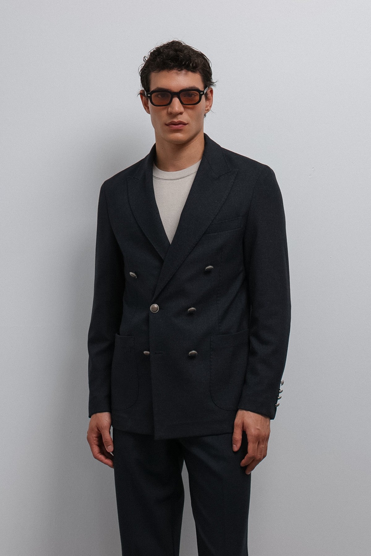 Antioch Astarsız Kruvaze Erkek Blazer Ceket