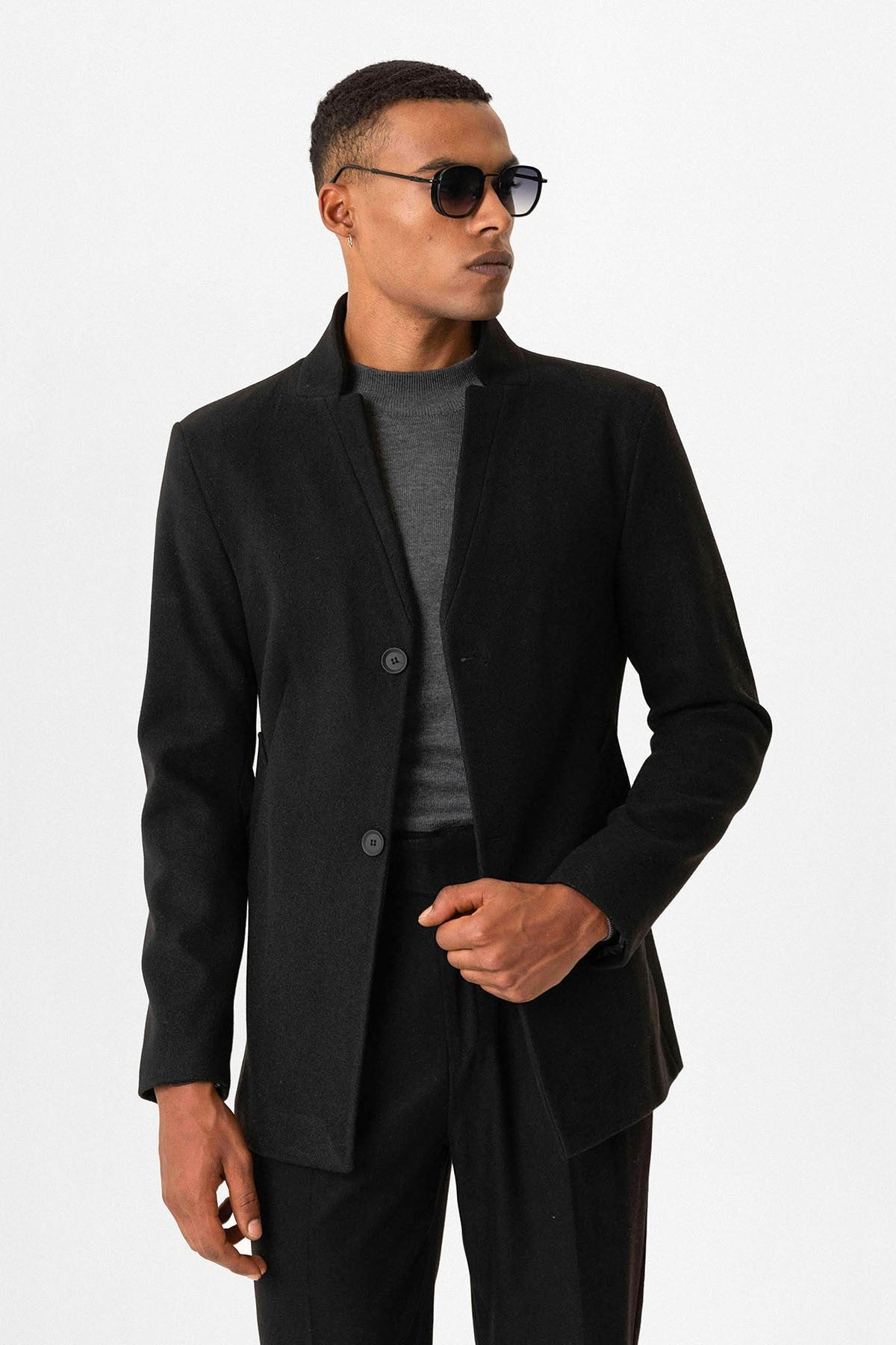 Antioch Slim Fit Dik Yaka Erkek Kaban