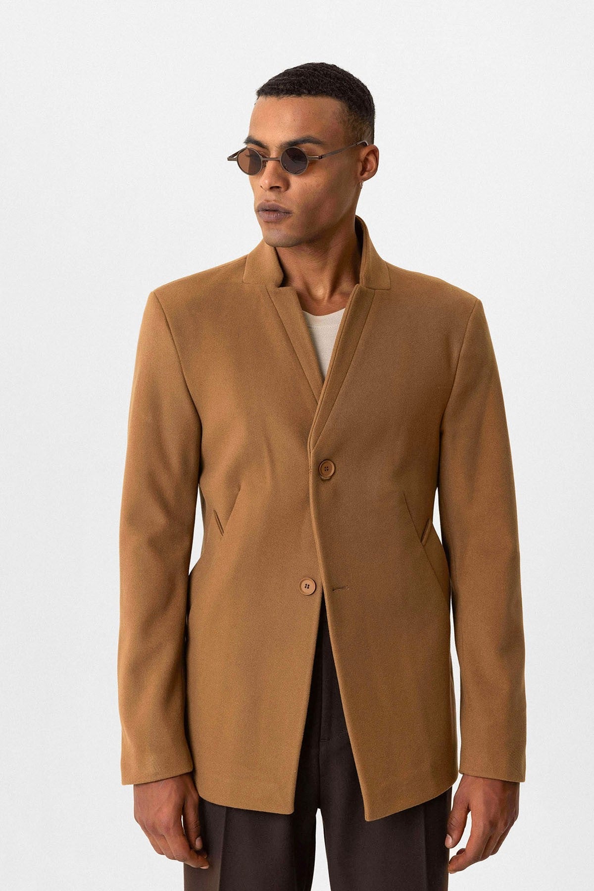 Antioch Slim Fit Dik Yaka Erkek Kaban