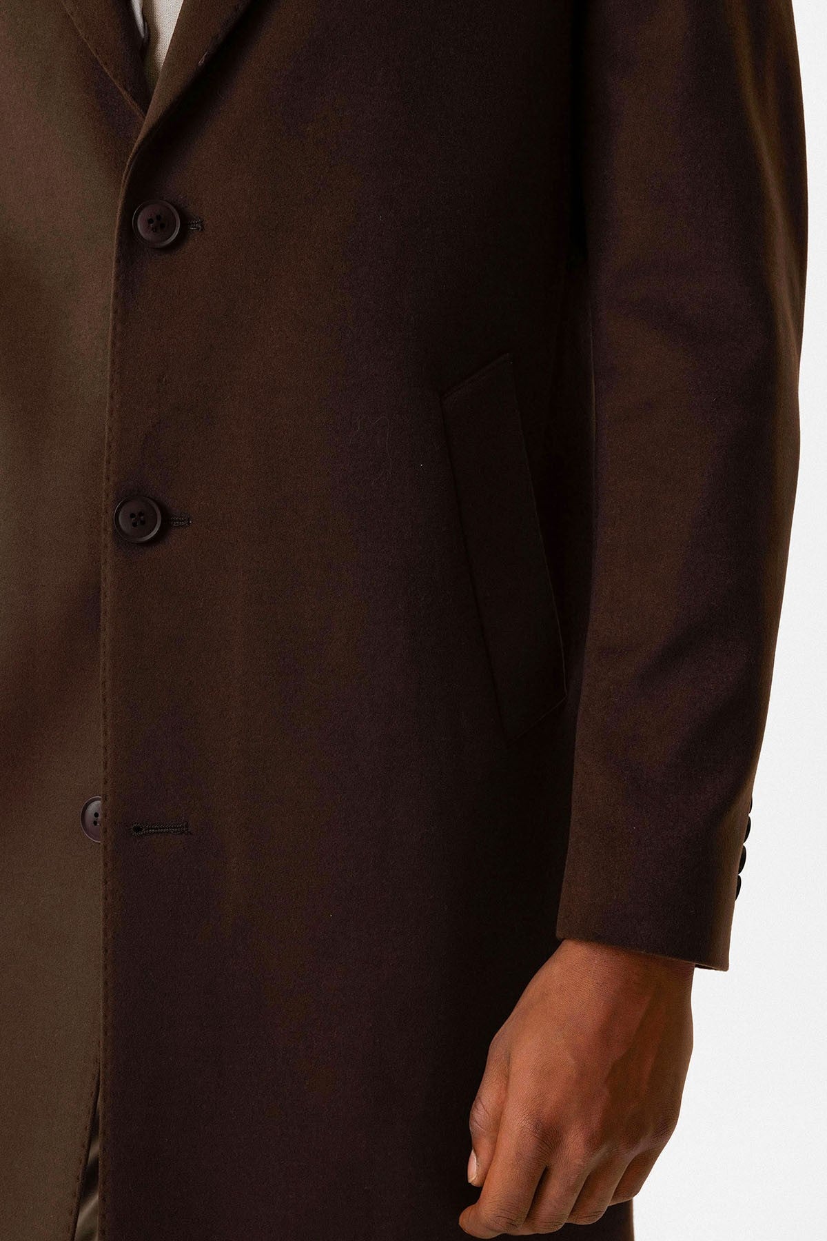 Antioch Slim Fit Ceket Yaka Erkek Kaban