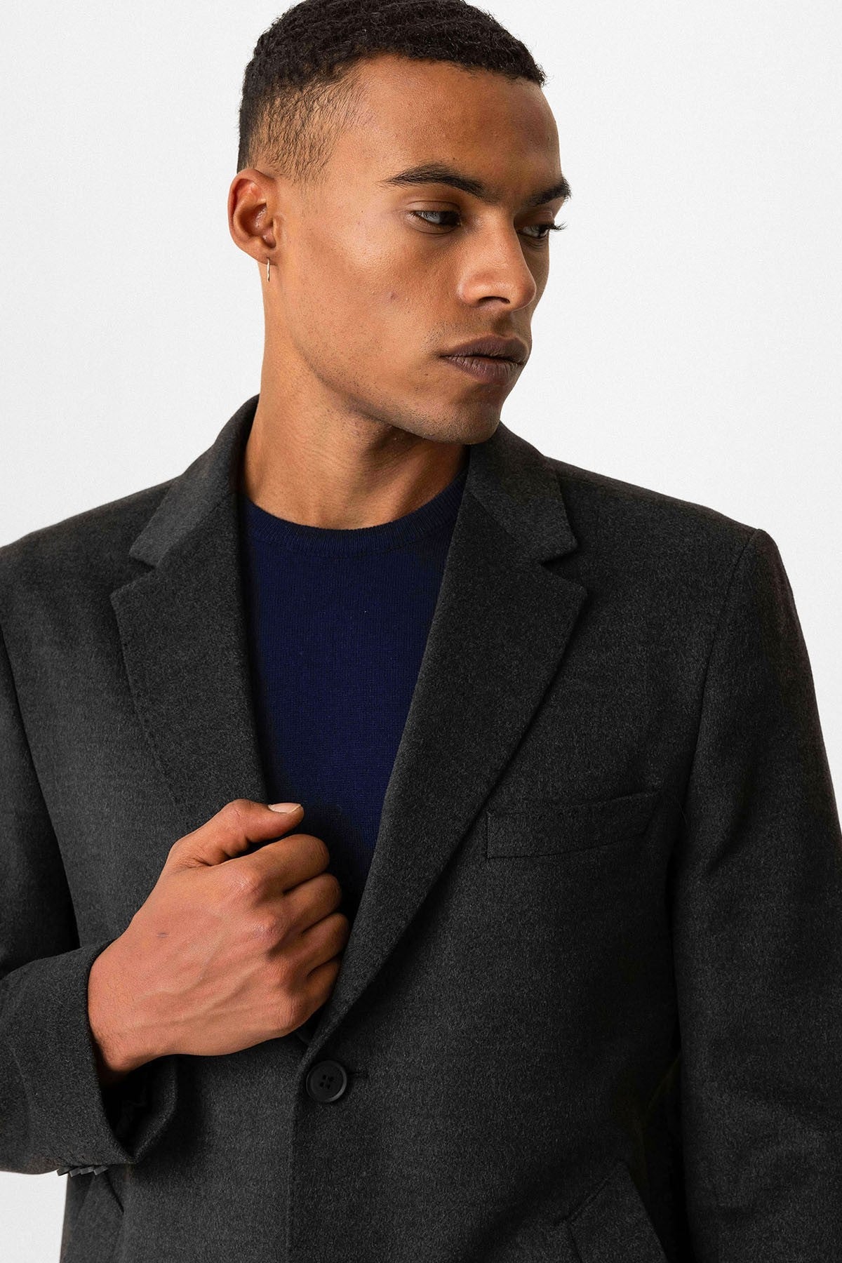 Antioch Slim Fit Ceket Yaka Erkek Kaban