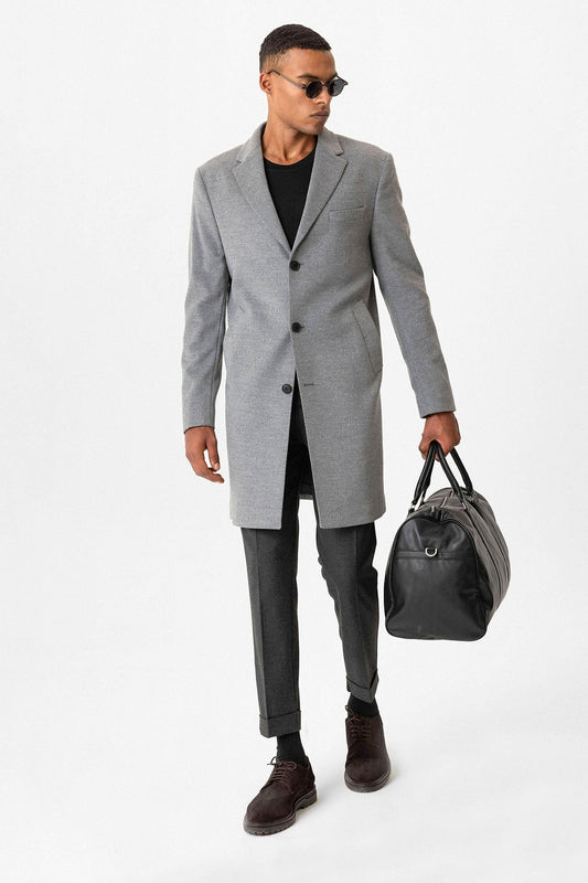 Antioch Slim Fit Ceket Yaka Erkek Kaban