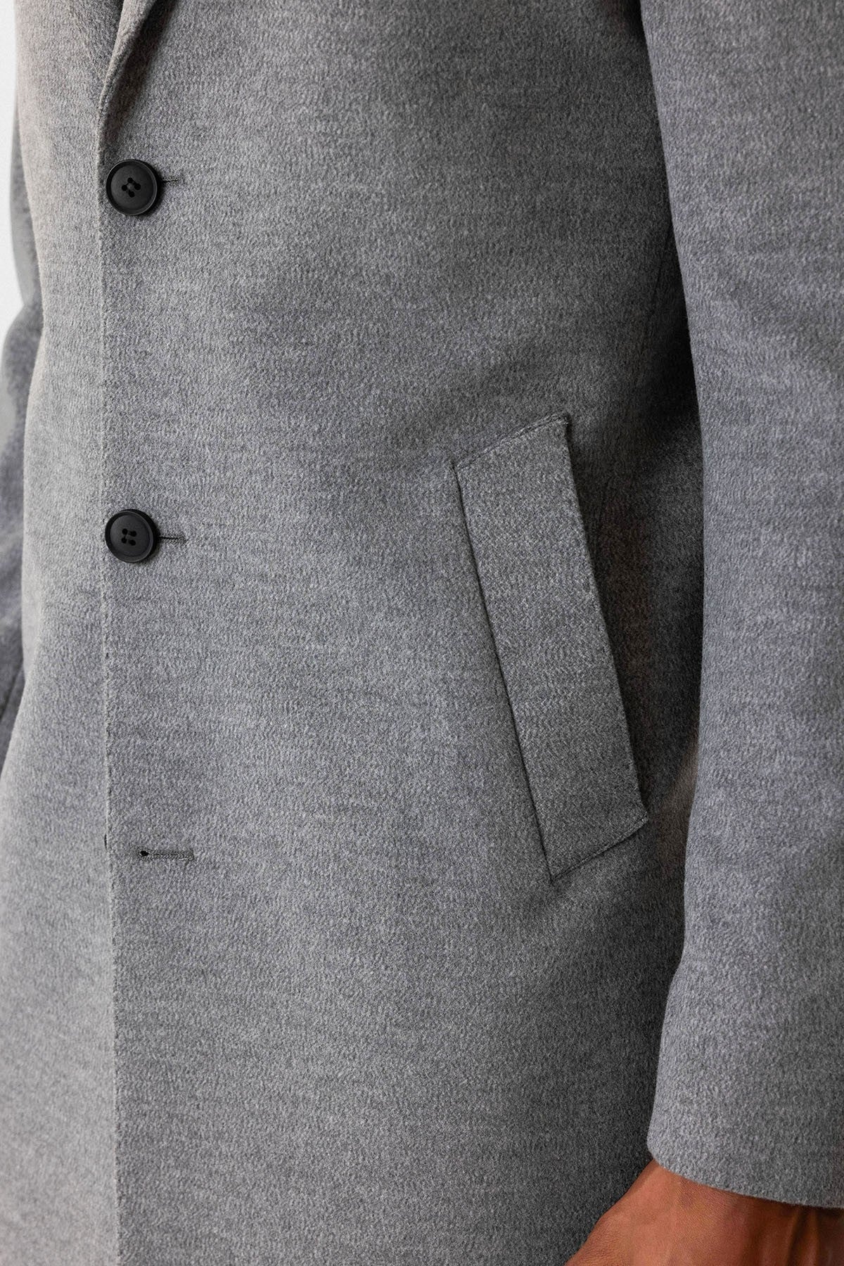 Antioch Slim Fit Ceket Yaka Erkek Kaban