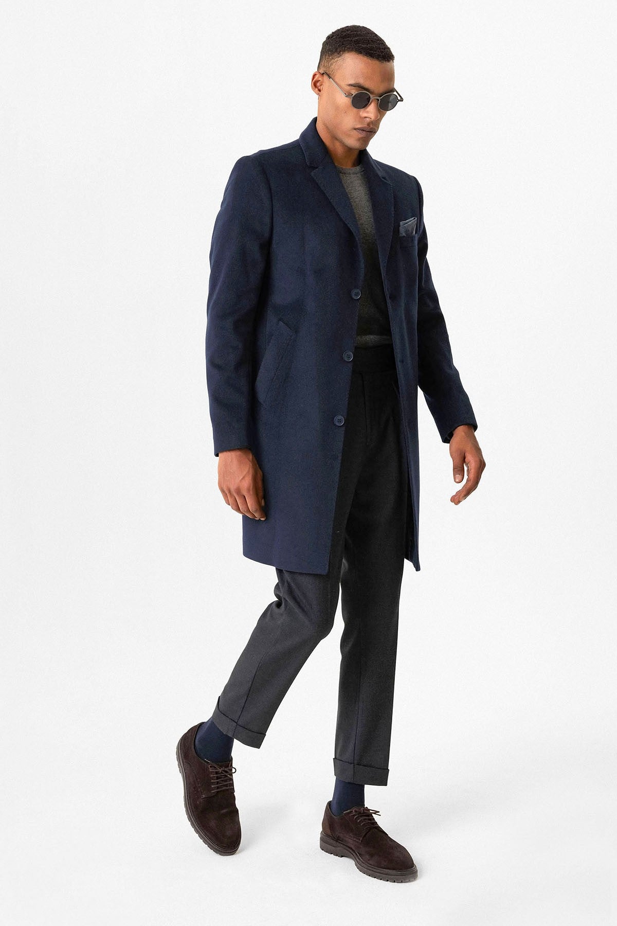 Antioch Slim Fit Ceket Yaka Erkek Kaban