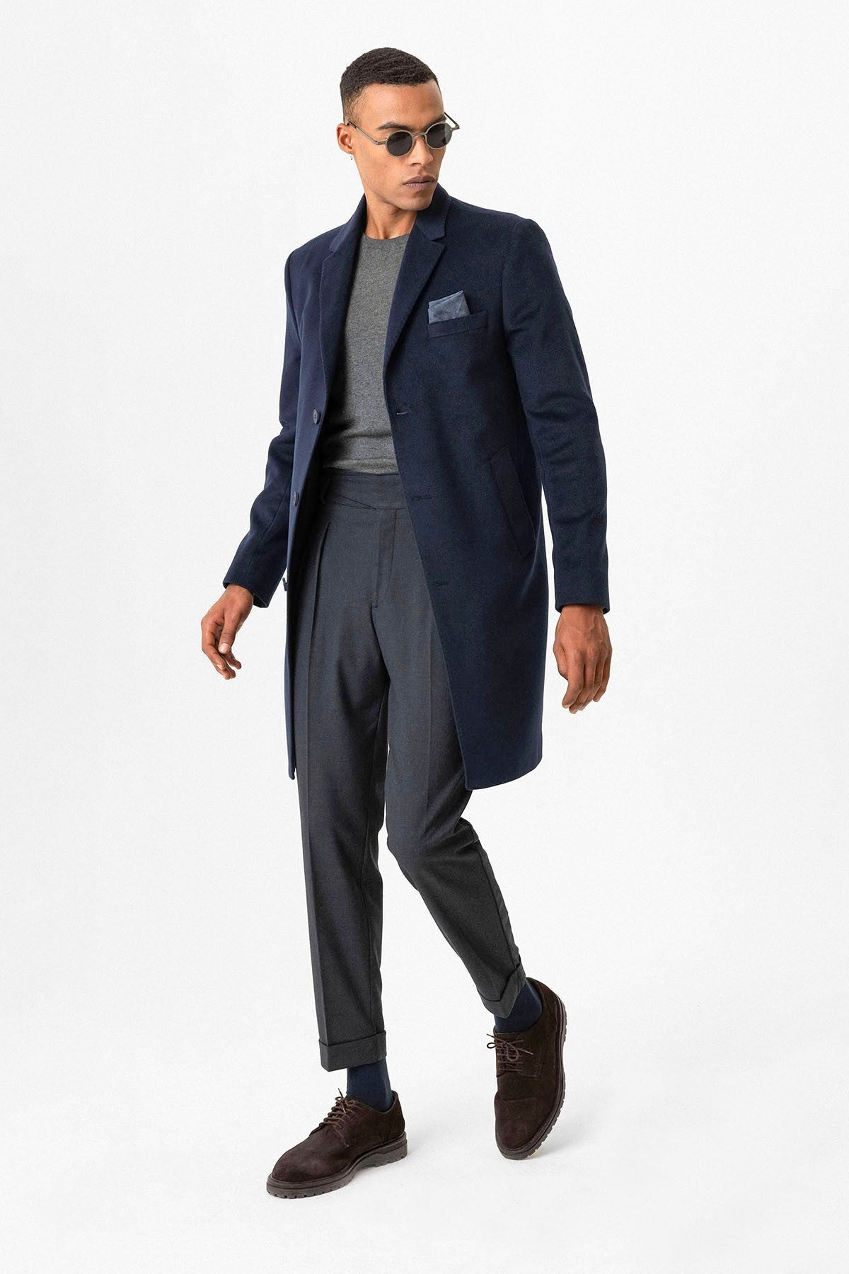 Antioch Slim Fit Ceket Yaka Erkek Kaban