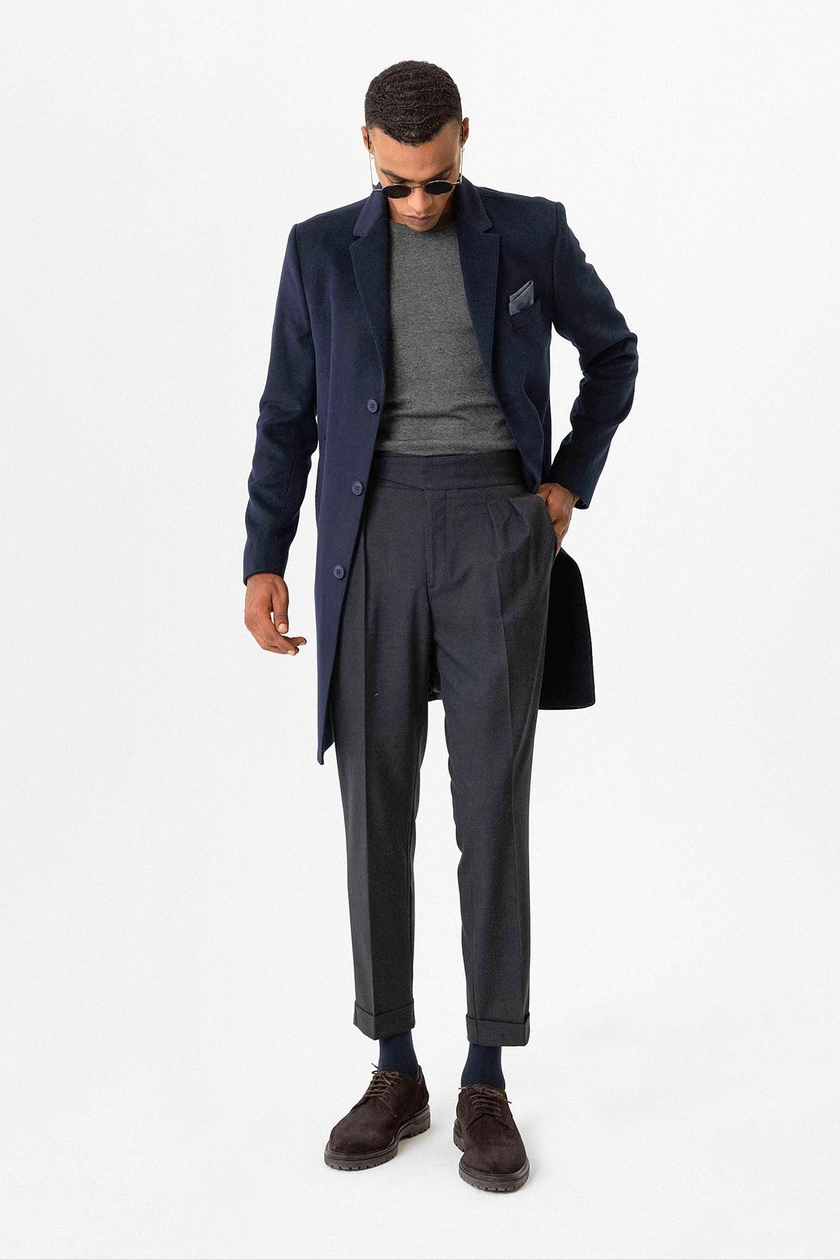 Antioch Slim Fit Ceket Yaka Erkek Kaban