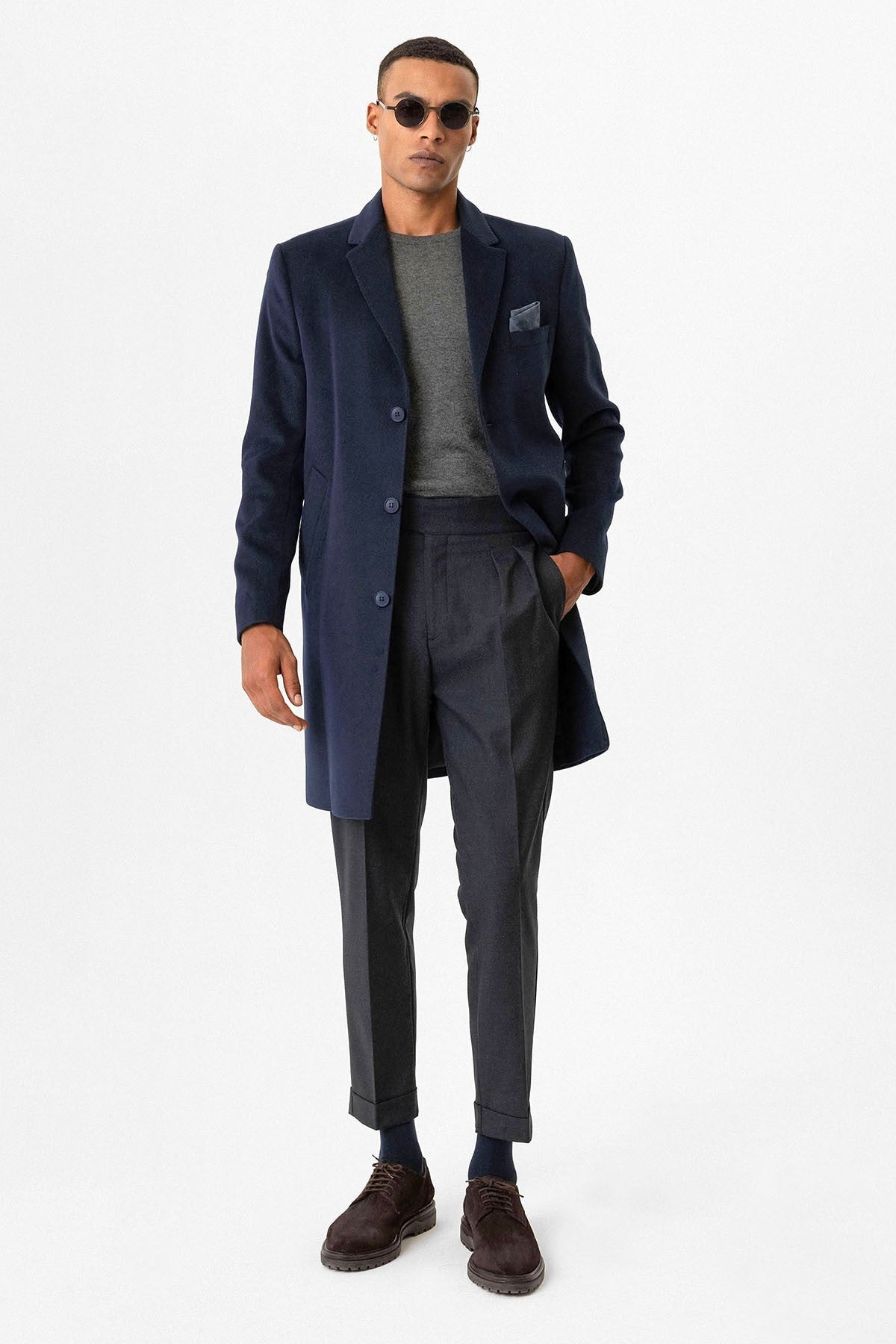 Antioch Slim Fit Ceket Yaka Erkek Kaban