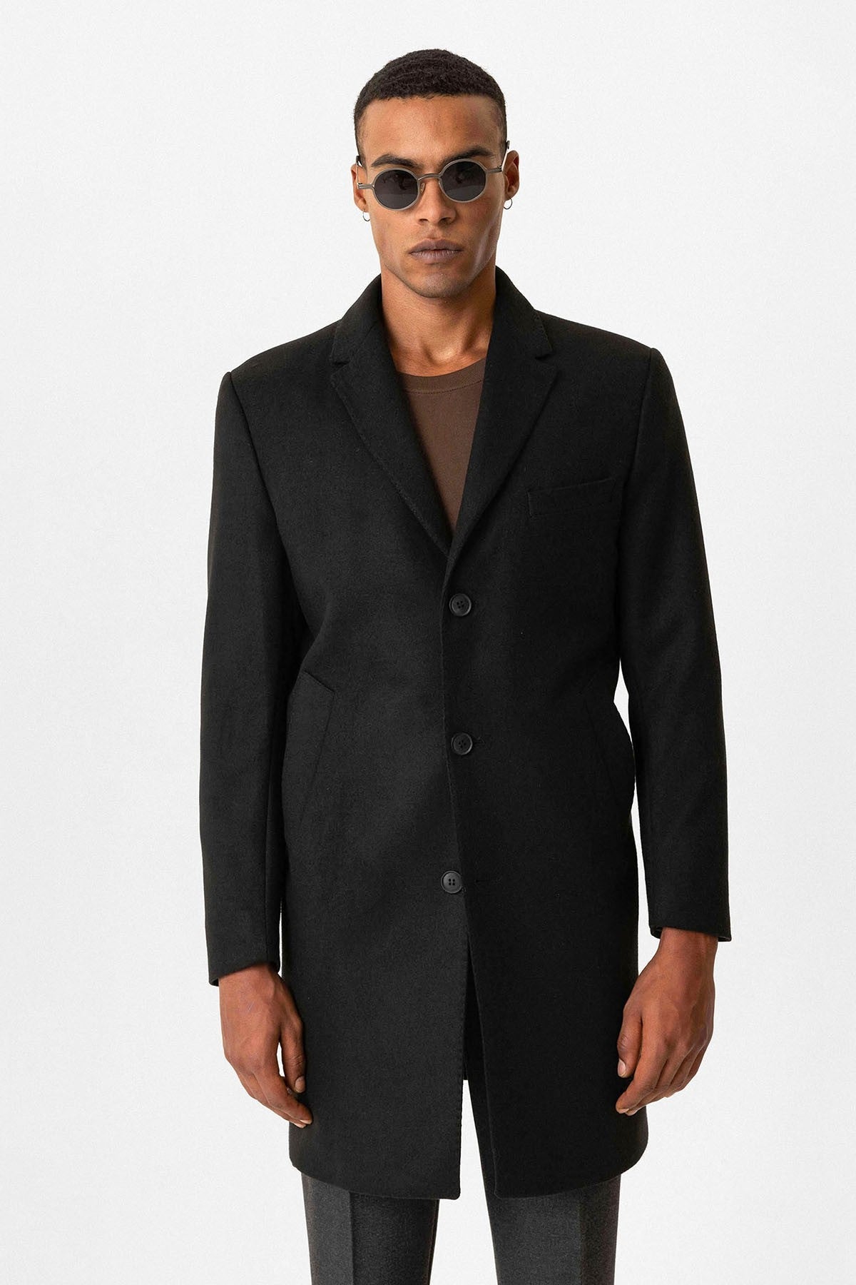 Antioch Slim Fit Ceket Yaka Erkek Kaban