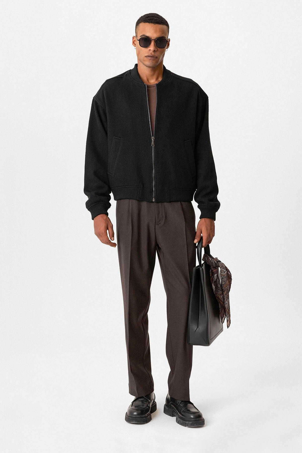 Antioch Dokulu Oversize Bomber Erkek Mont