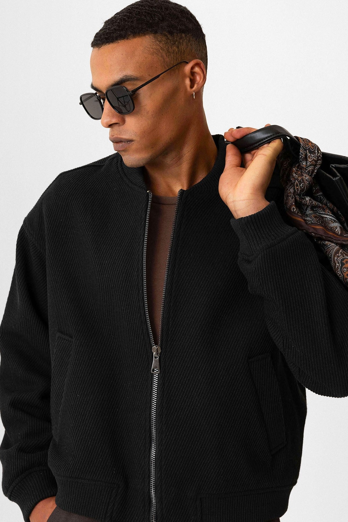 Antioch Dokulu Oversize Bomber Erkek Mont