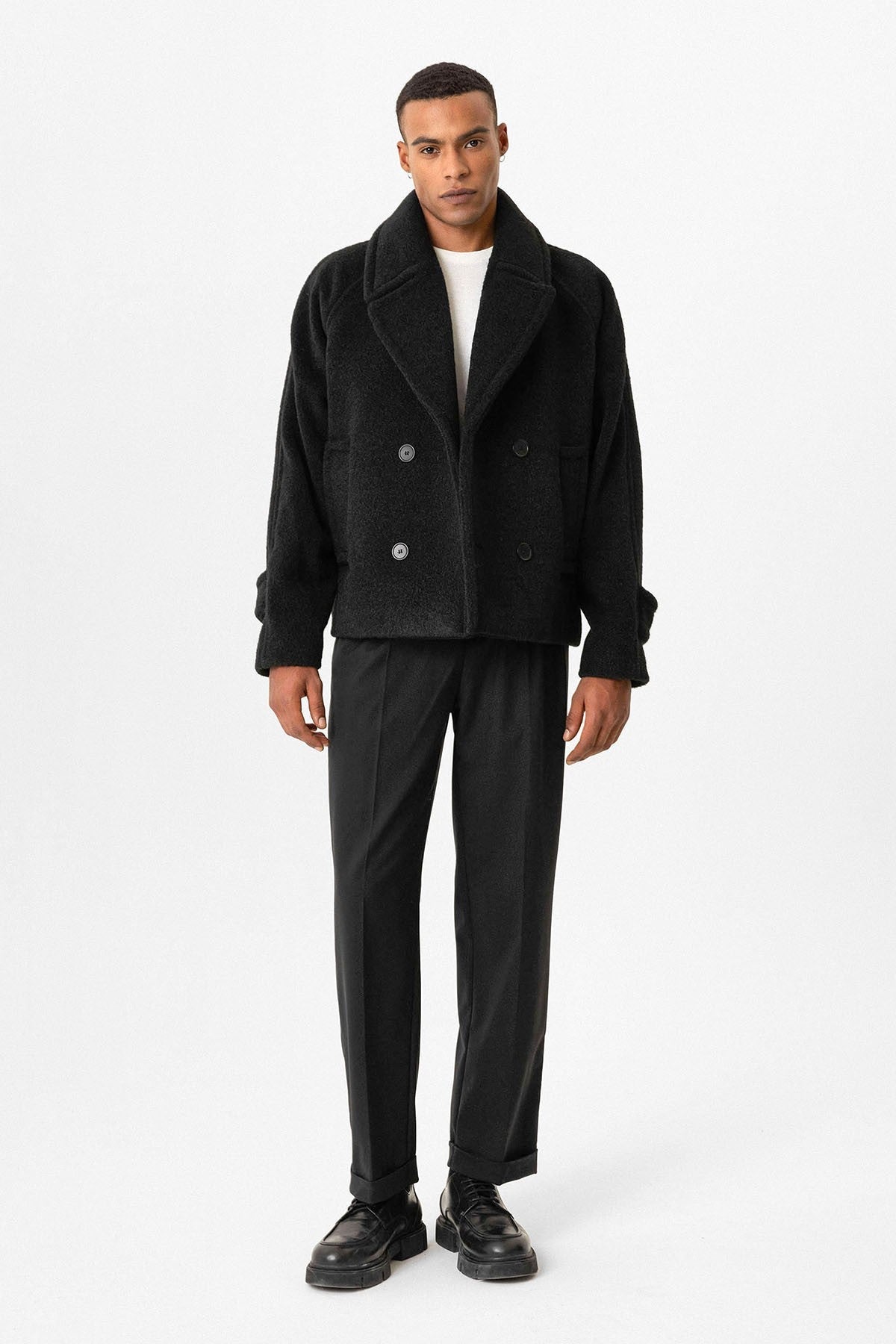 Antioch Kruvaze Crop Fit Erkek Mont