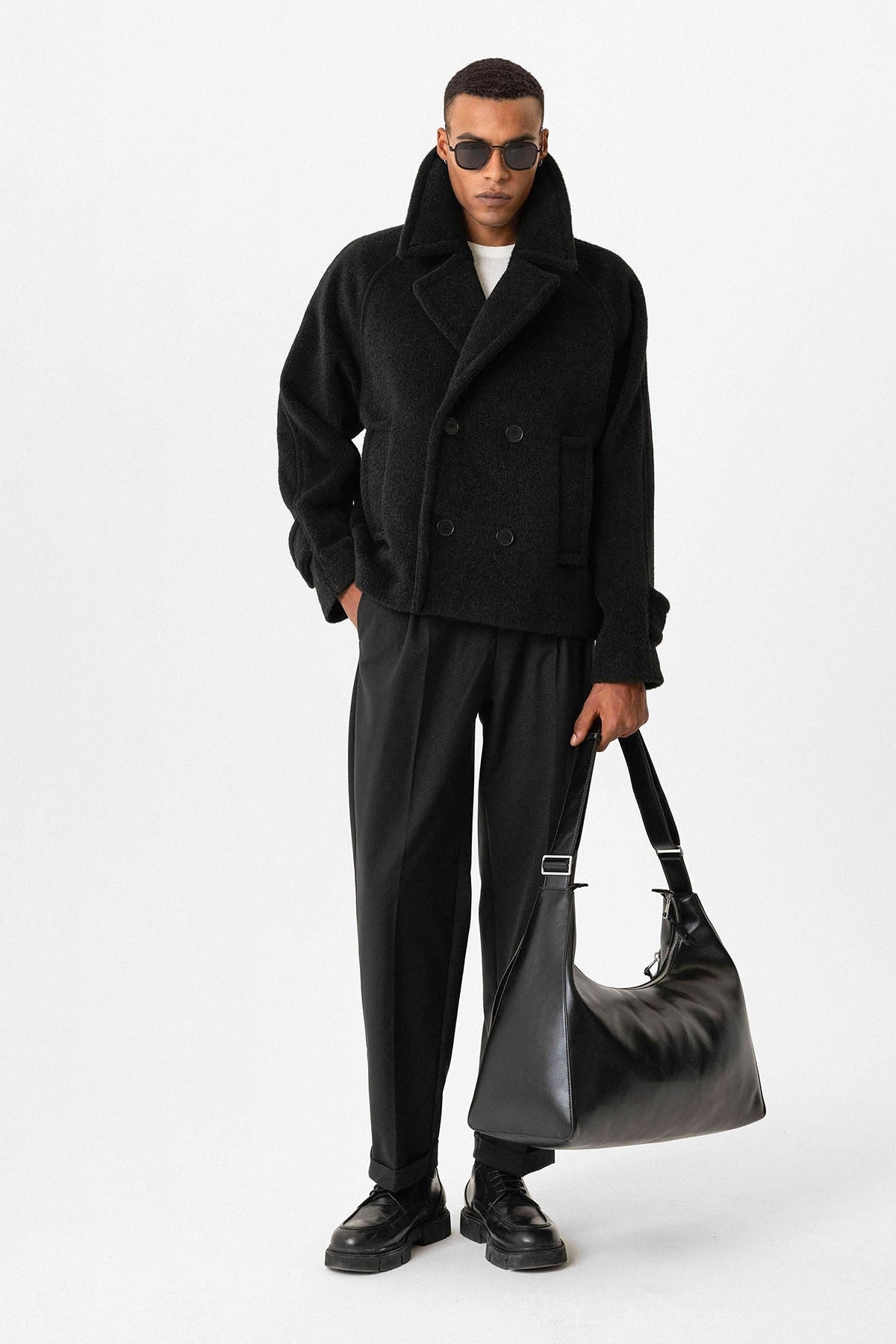 Antioch Kruvaze Crop Fit Erkek Mont