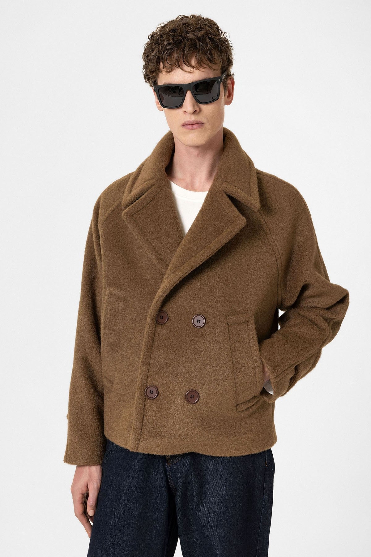 Antioch Kruvaze Crop Fit Erkek Mont