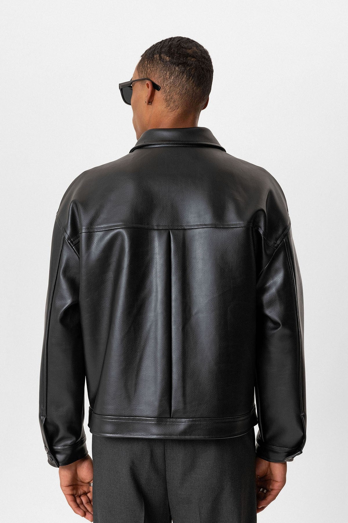 Antioch Oversize Suni Deri Erkek Mont