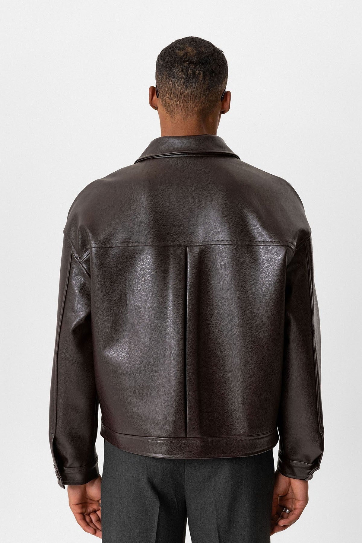 Antioch Oversize Suni Deri Erkek Mont