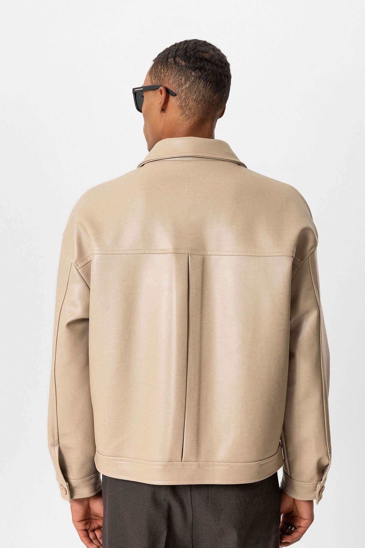 Antioch Oversize Suni Deri Erkek Mont