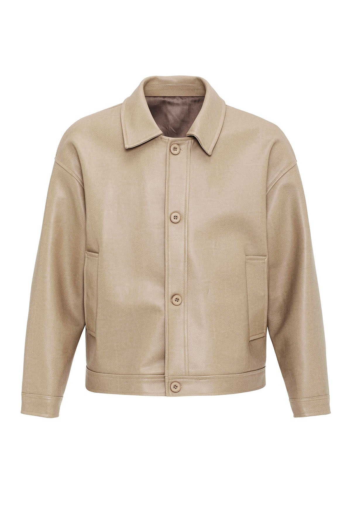 Antioch Oversize Suni Deri Erkek Mont
