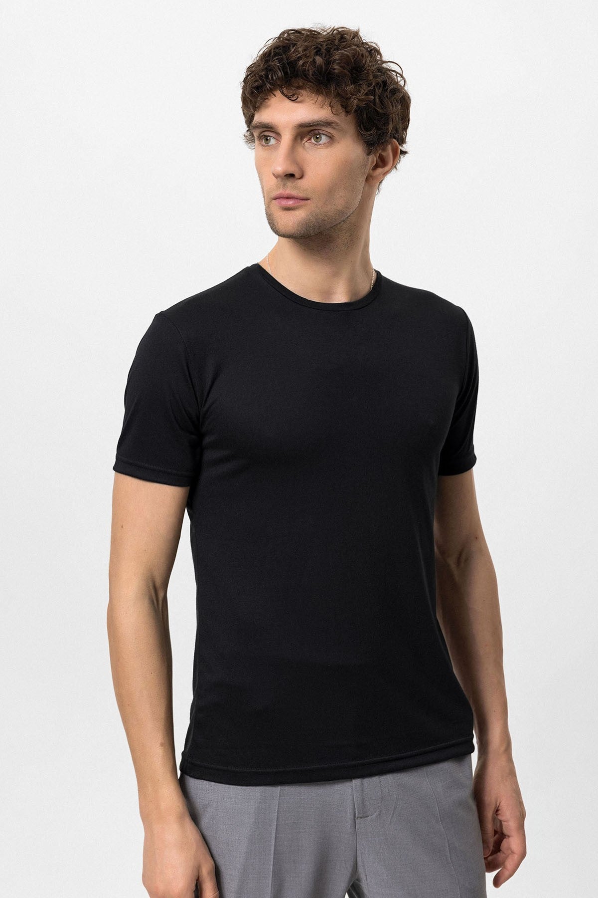 Antioch Bisiklet Yaka Slim Fit Erkek T-Shirt