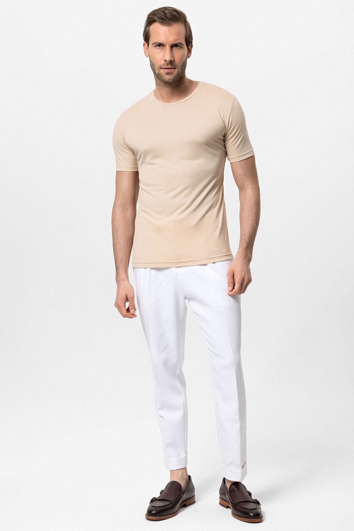 Antioch Bisiklet Yaka Slim Fit Erkek T-Shirt