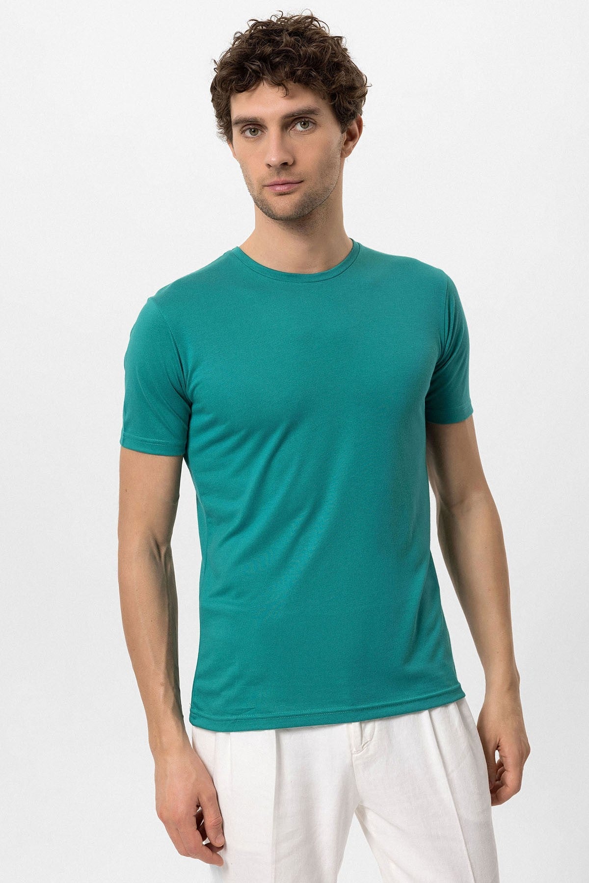 Antioch Bisiklet Yaka Slim Fit Erkek T-Shirt