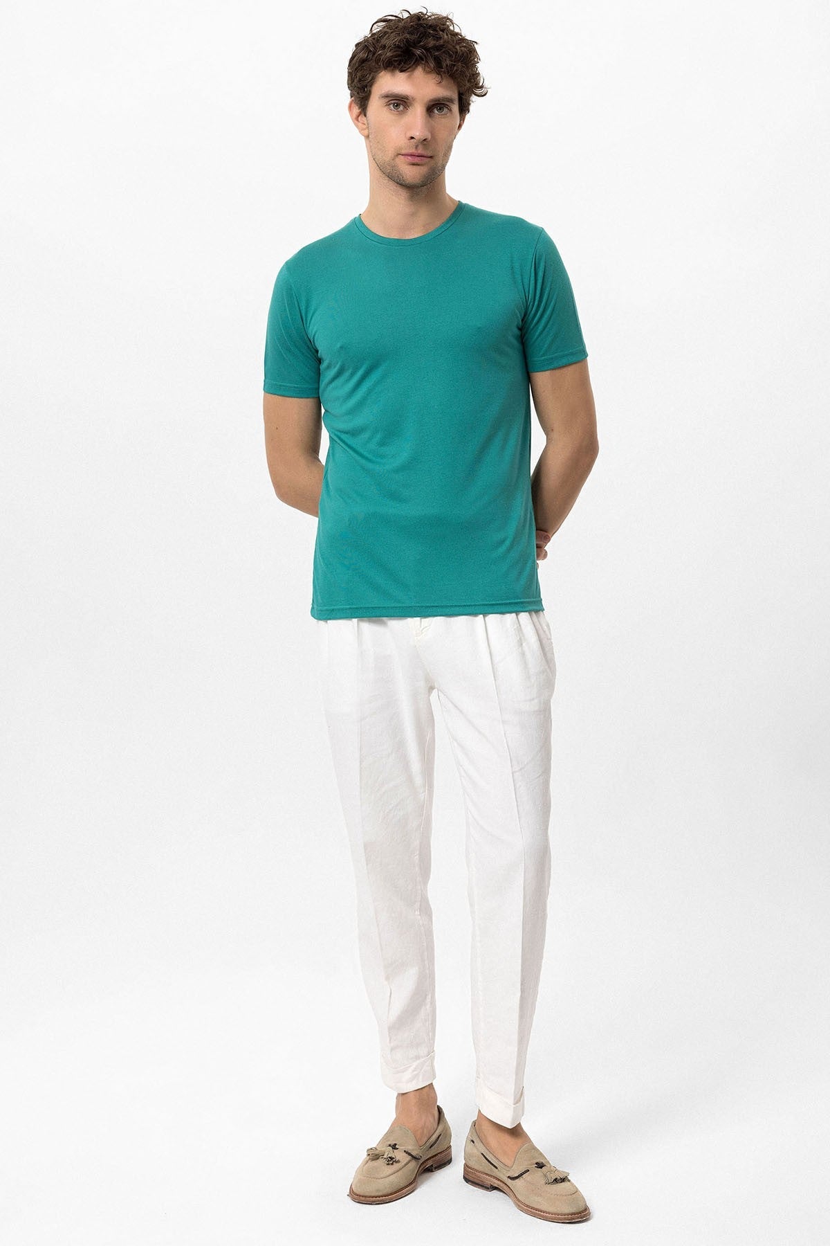 Antioch Bisiklet Yaka Slim Fit Erkek T-Shirt
