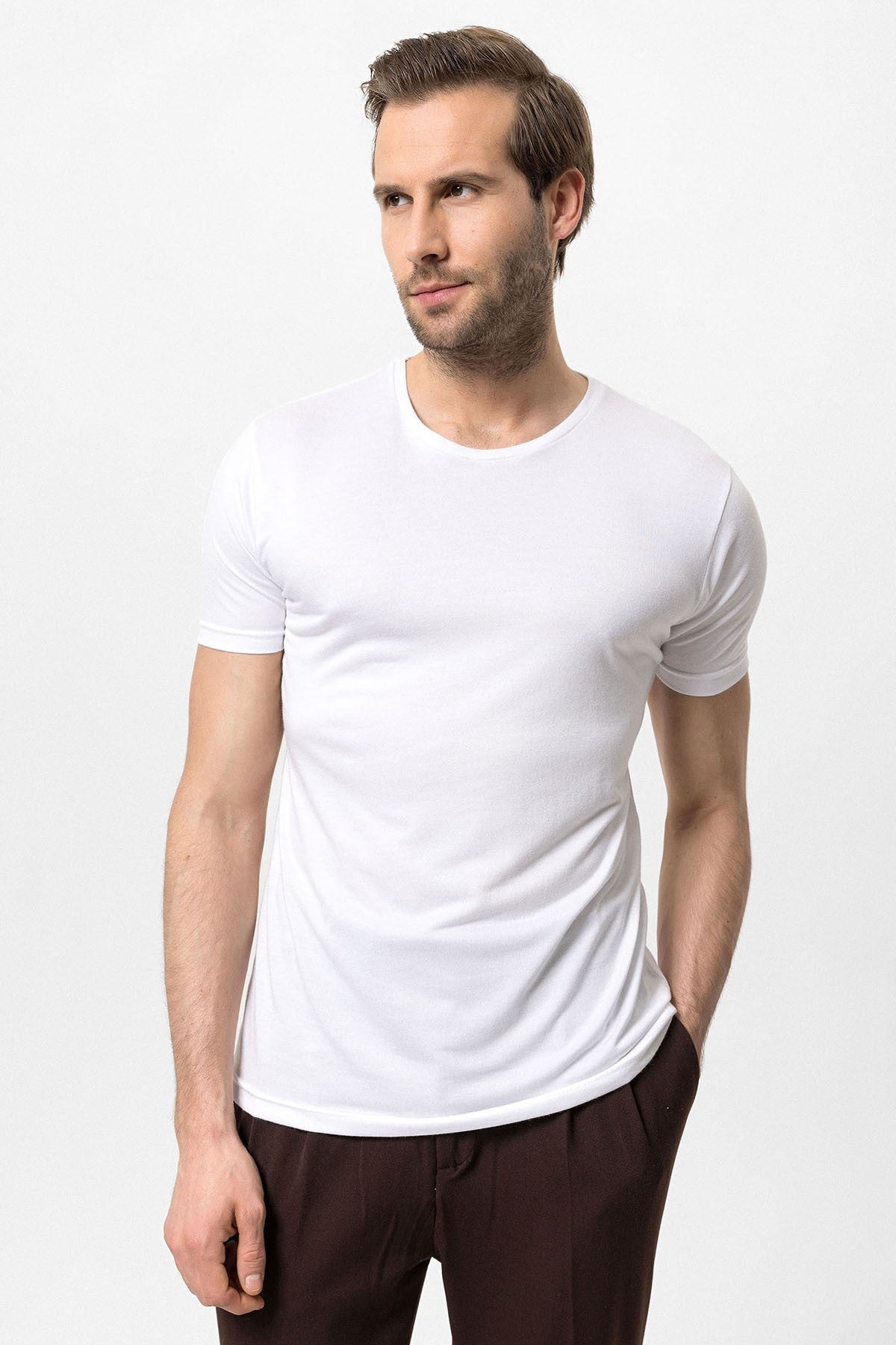 Antioch Bisiklet Yaka Slim Fit Erkek T-Shirt