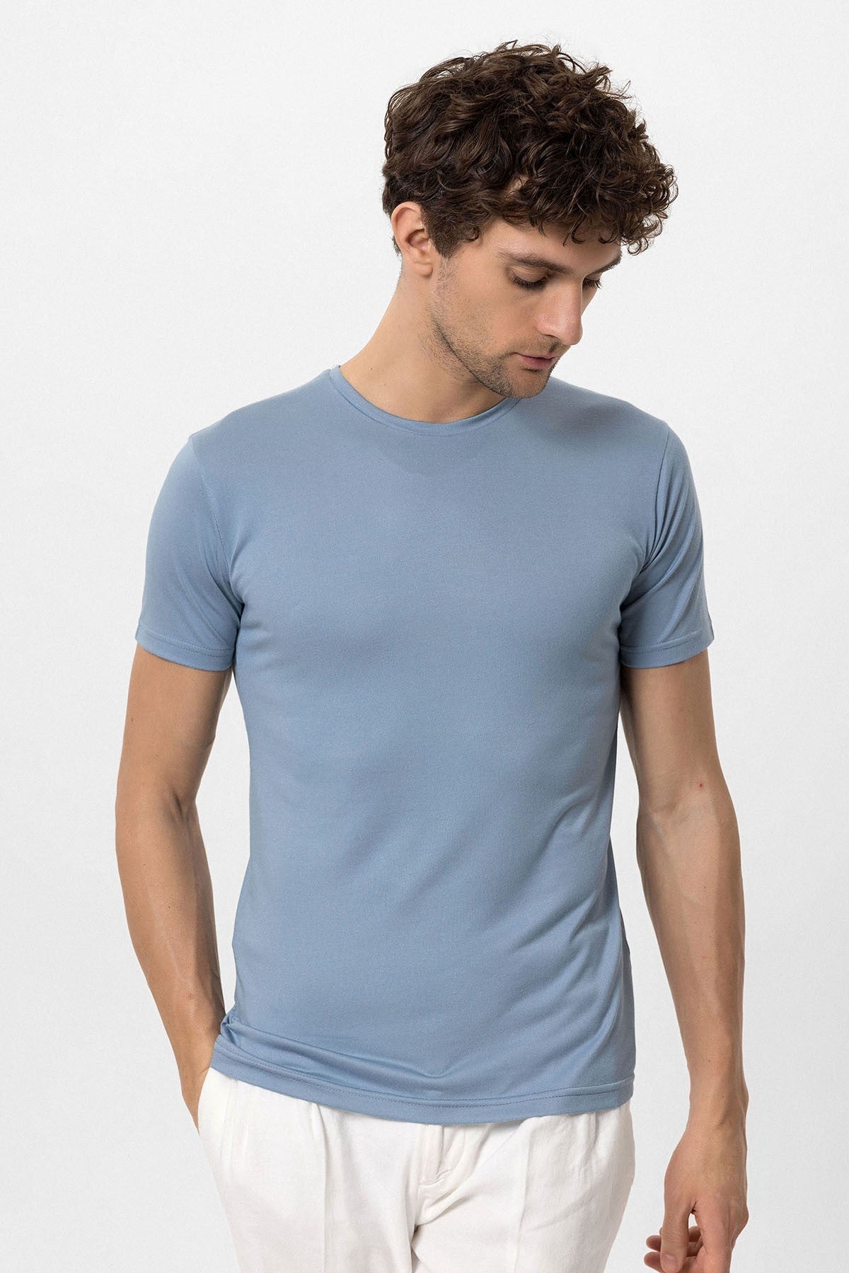 Antioch Bisiklet Yaka Slim Fit Erkek T-Shirt