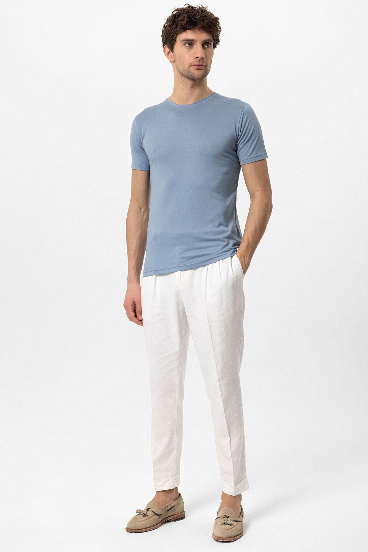 Antioch Bisiklet Yaka Slim Fit Erkek T-Shirt
