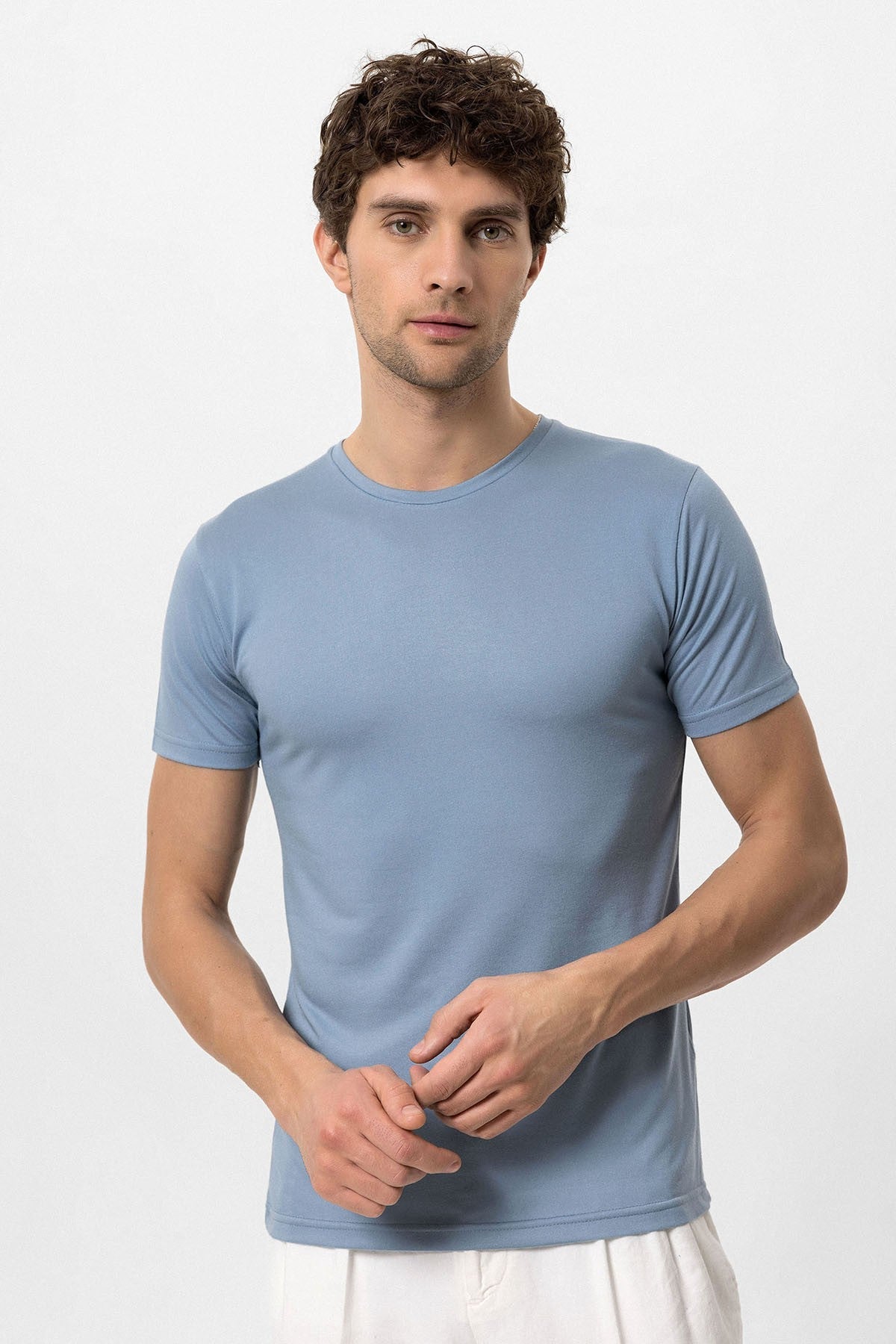 Antioch Bisiklet Yaka Slim Fit Erkek T-Shirt